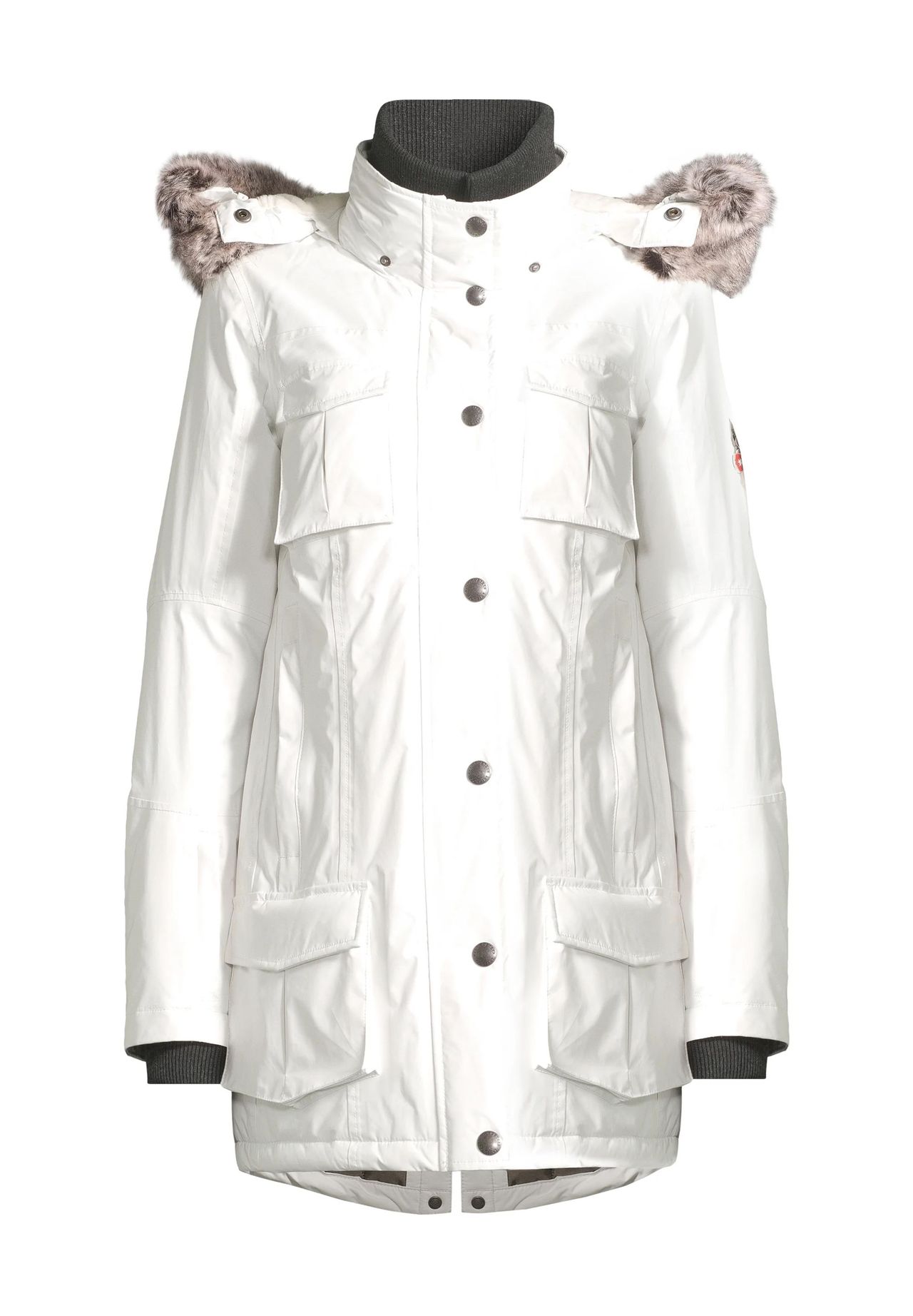 WELLENSTEYN Parka, abnehmbare Kapuze, für Damen, weiß, S