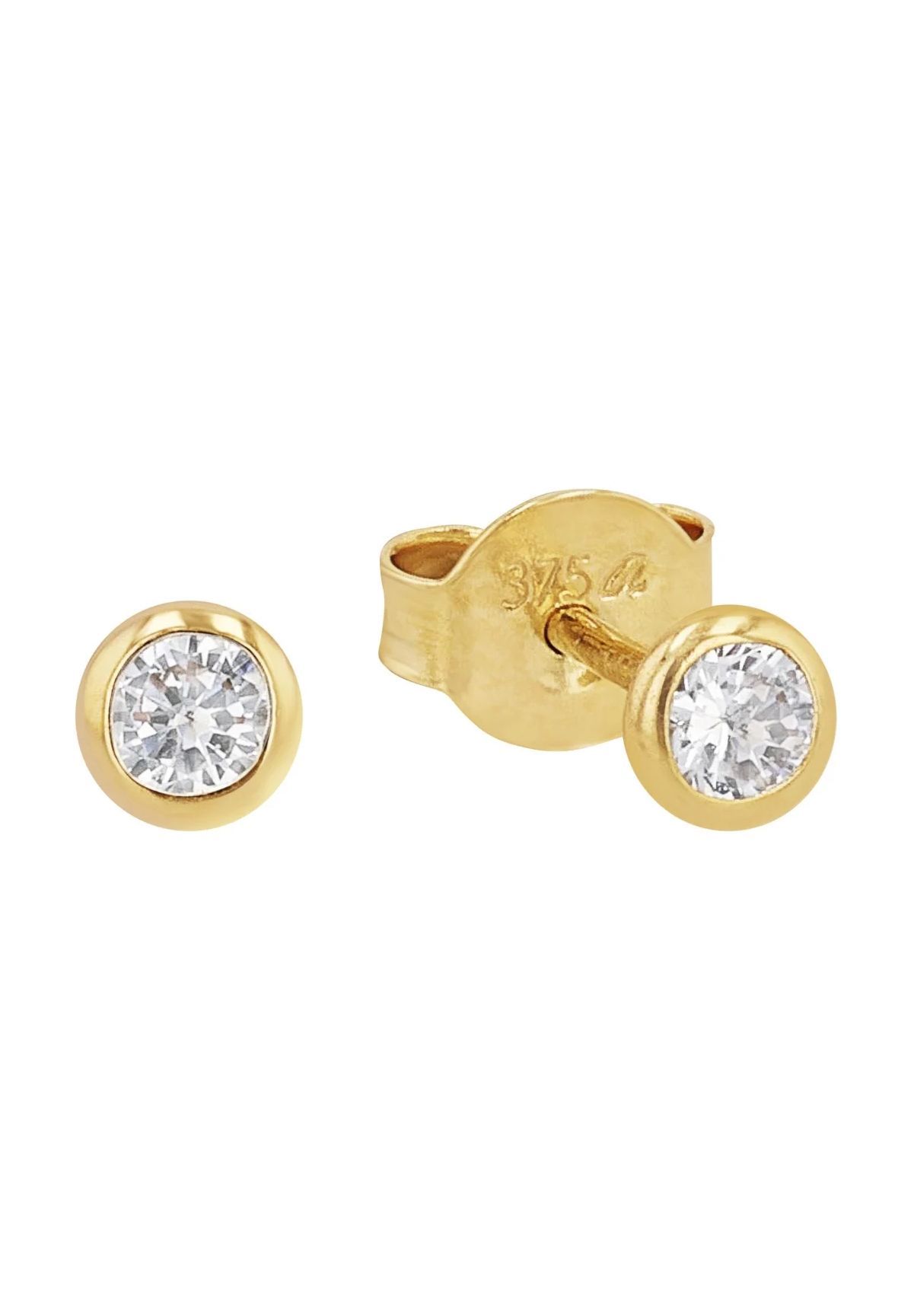 amor Damen Ohrstecker, 375er Gelbgold, GOLD