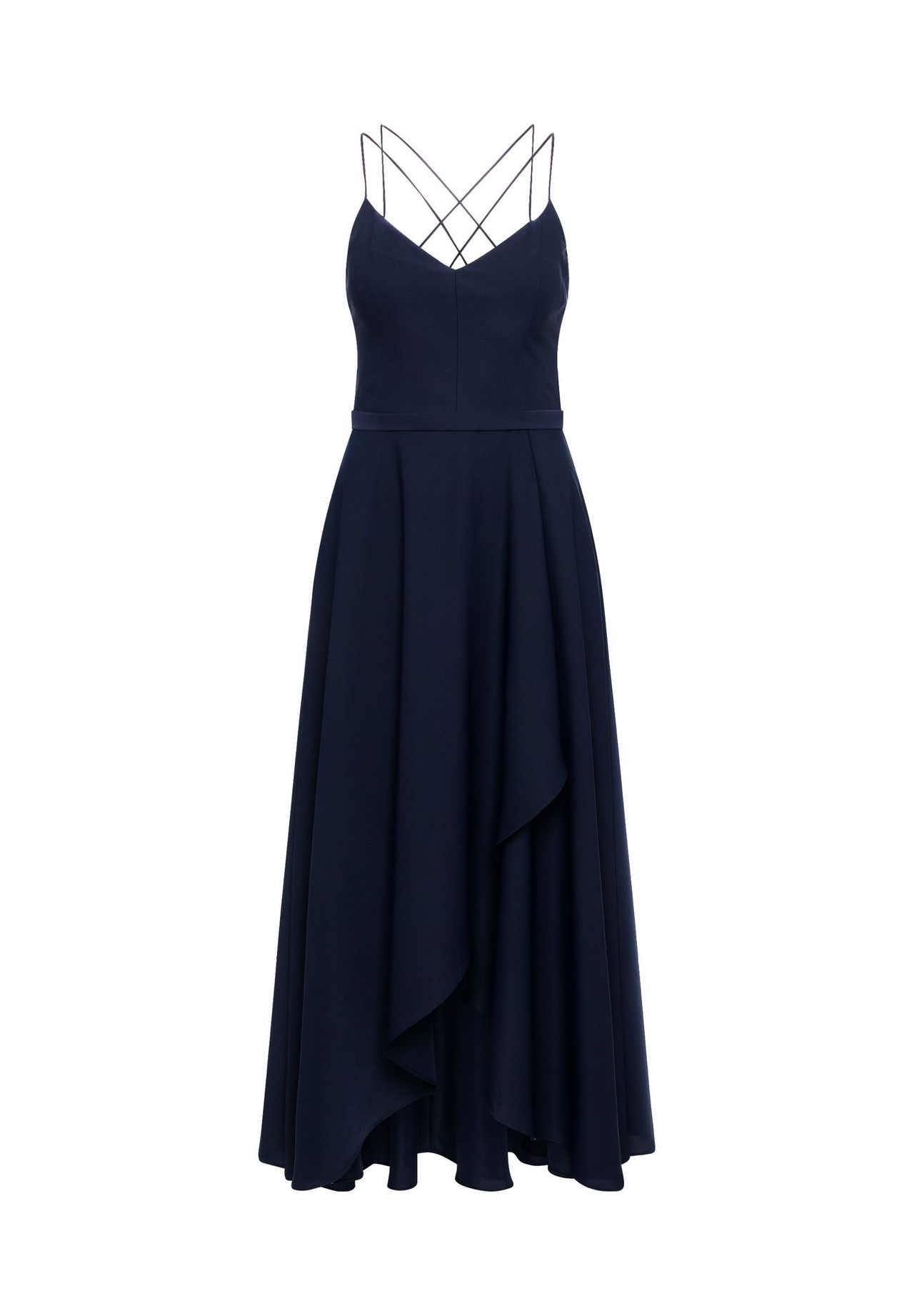 Vera Mont Abendkleid, Volant, für Damen, blau, 32