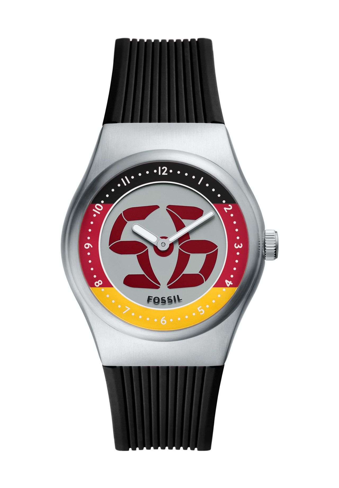 FOSSIL Herrenuhr World Flags Big Tic Germany 'LE1239', SILBER, 99