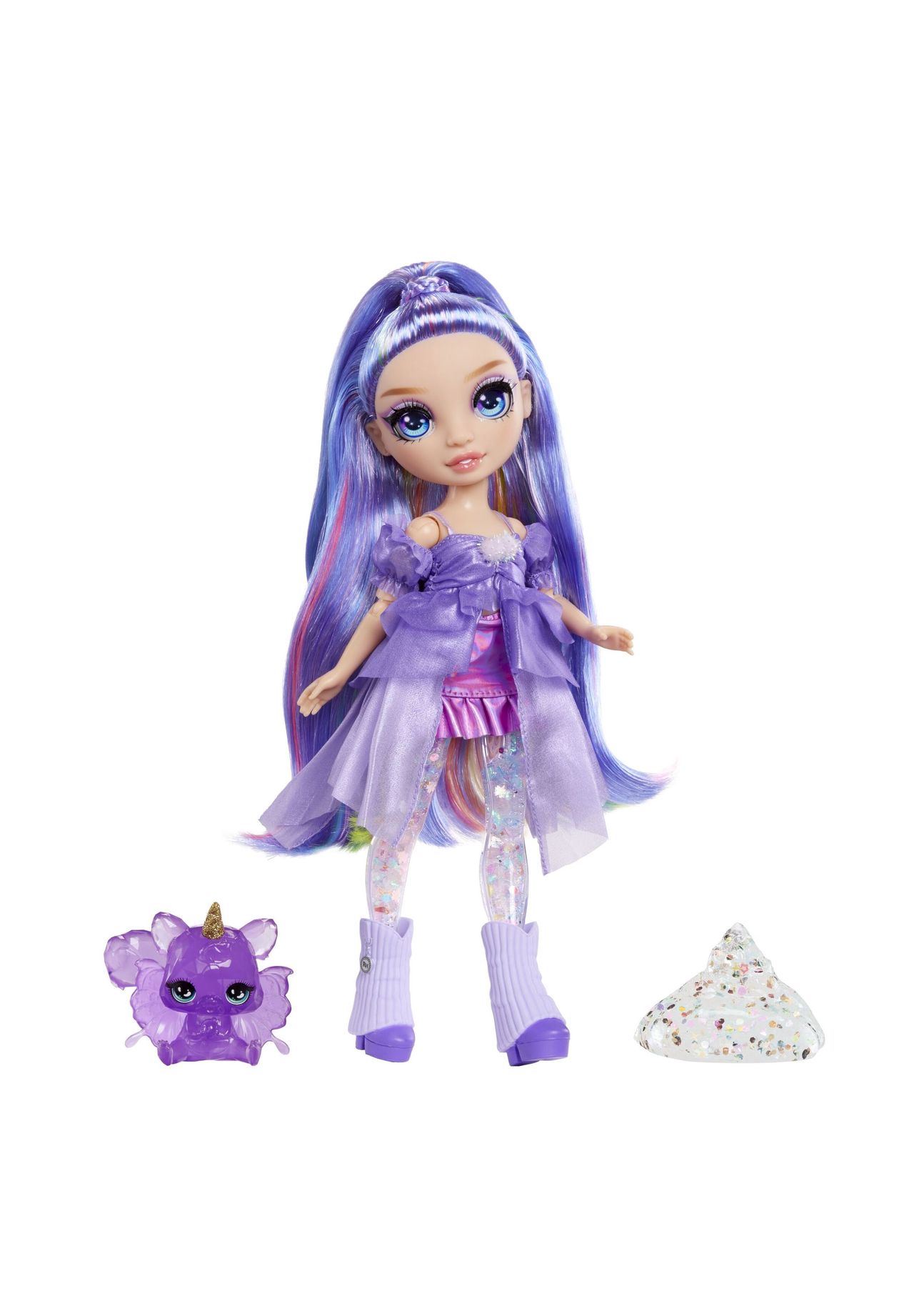 RAINBOW HIGH™ Rainbow Shimmers with Slime Fashion Doll - Violet, PURPLE, 99