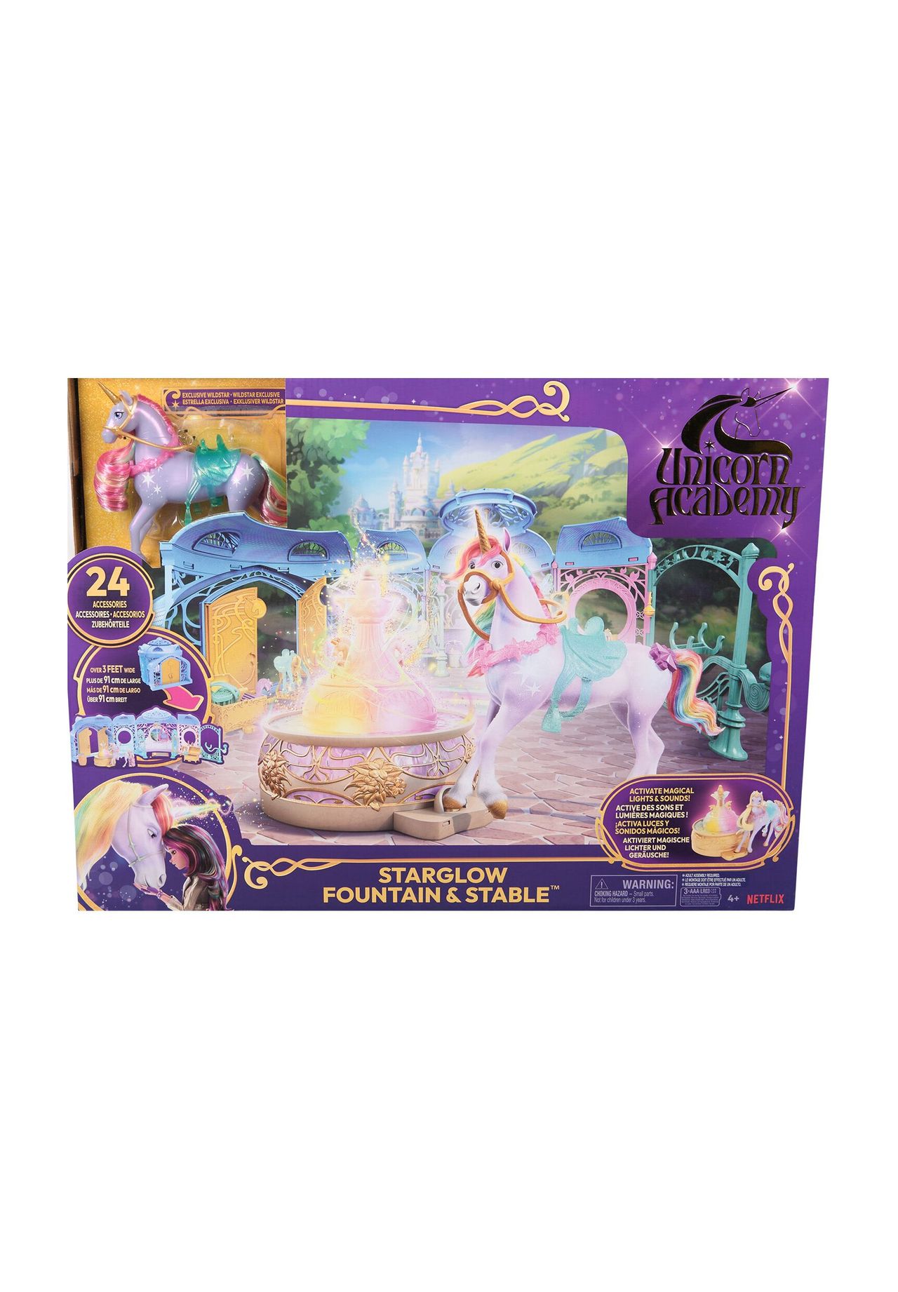 SPIN MASTER™ Unicorn Academy - Großer Stall Spielset, MEHRFARBIG, 99