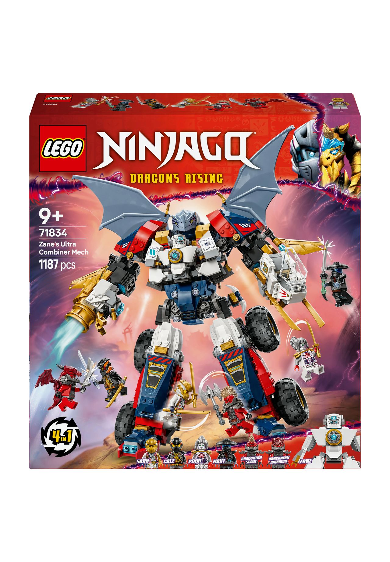 LEGO® NINJAGO® - 71834 4in1 Zanes Ultra-Kombi-Mech