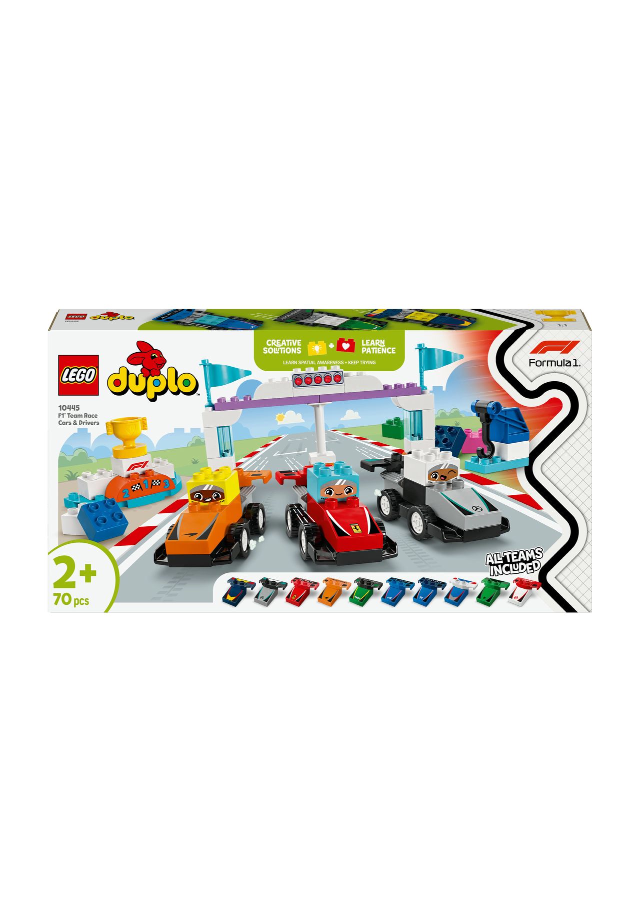 LEGO® DUPLO® - 10445 F1® Team Rennautos mit Rennfahrern