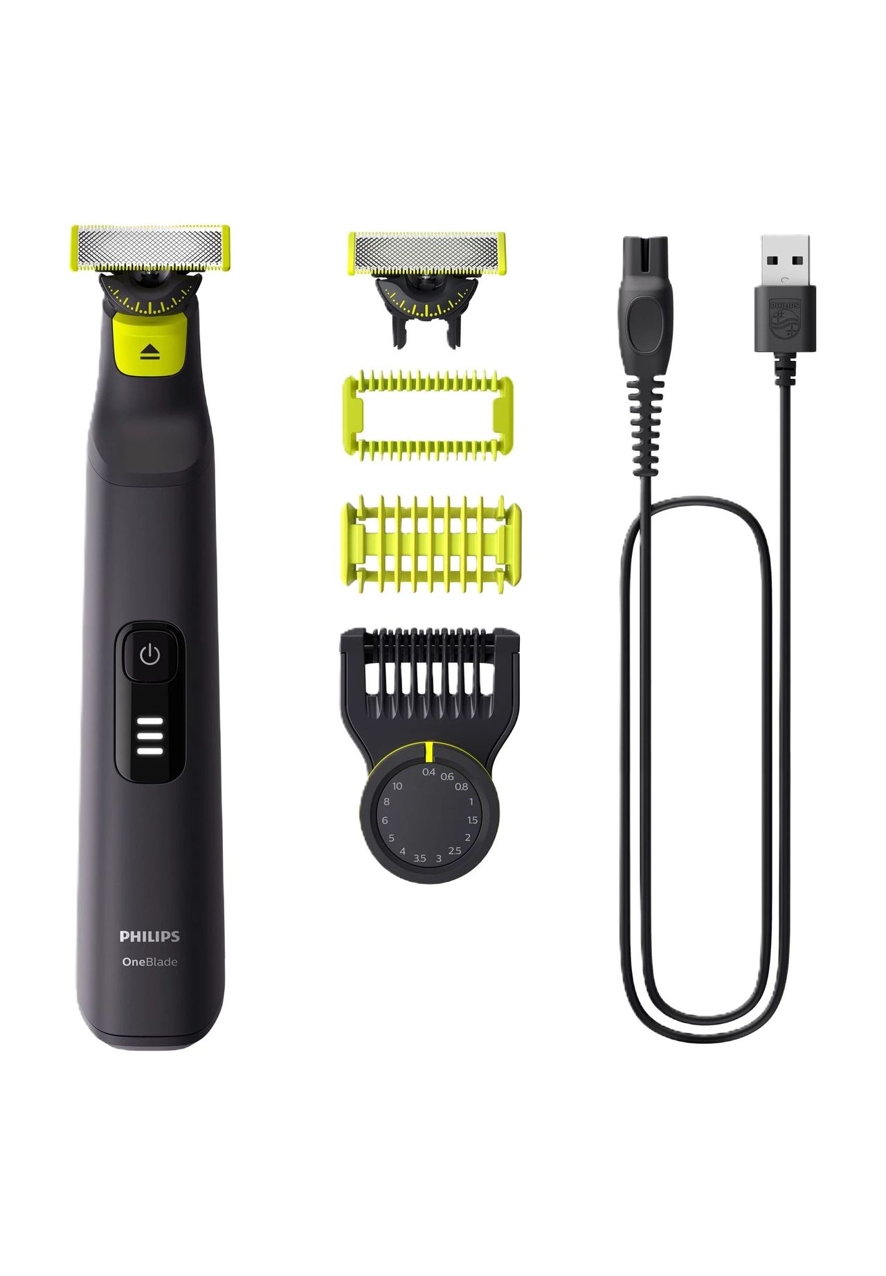 PHILIPS Akku-Barttrimmer 'One Blade' QP6542/15, schwarz|gelb