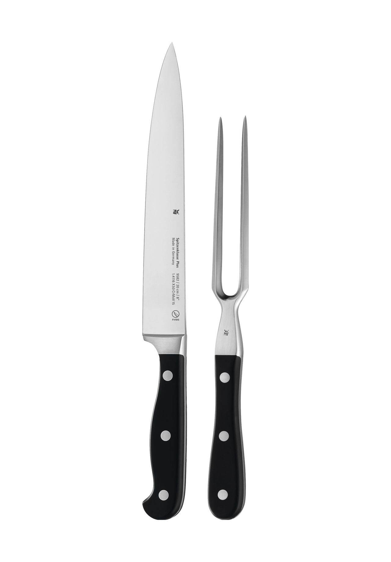 WMF Tranchier-Vorteilsset, Fleischmesser und Fleischgabel, 2-tlg., silber, 99