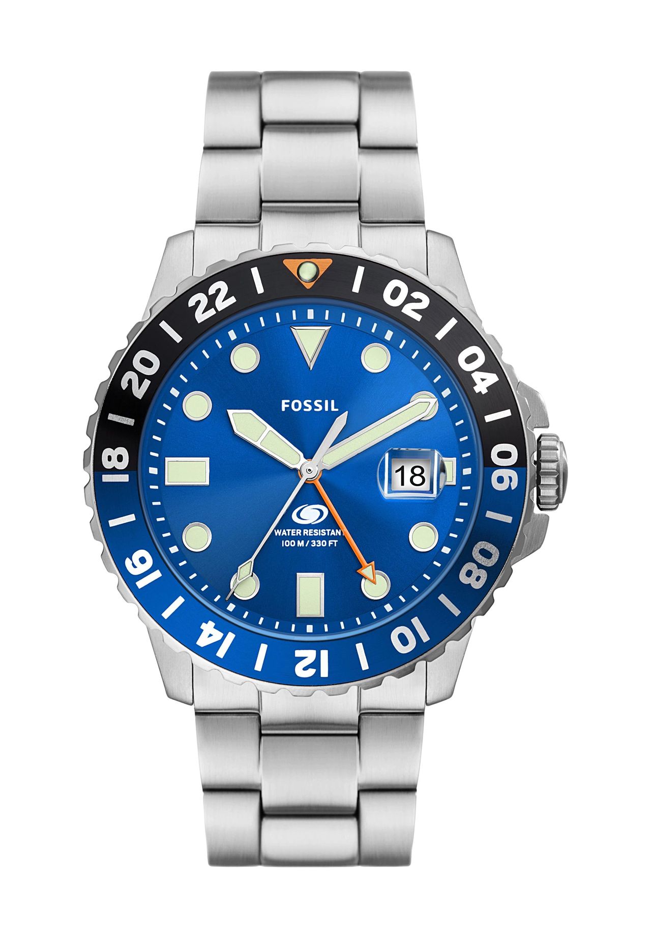 FOSSIL Herrenuhr 'FS5991', SILBER