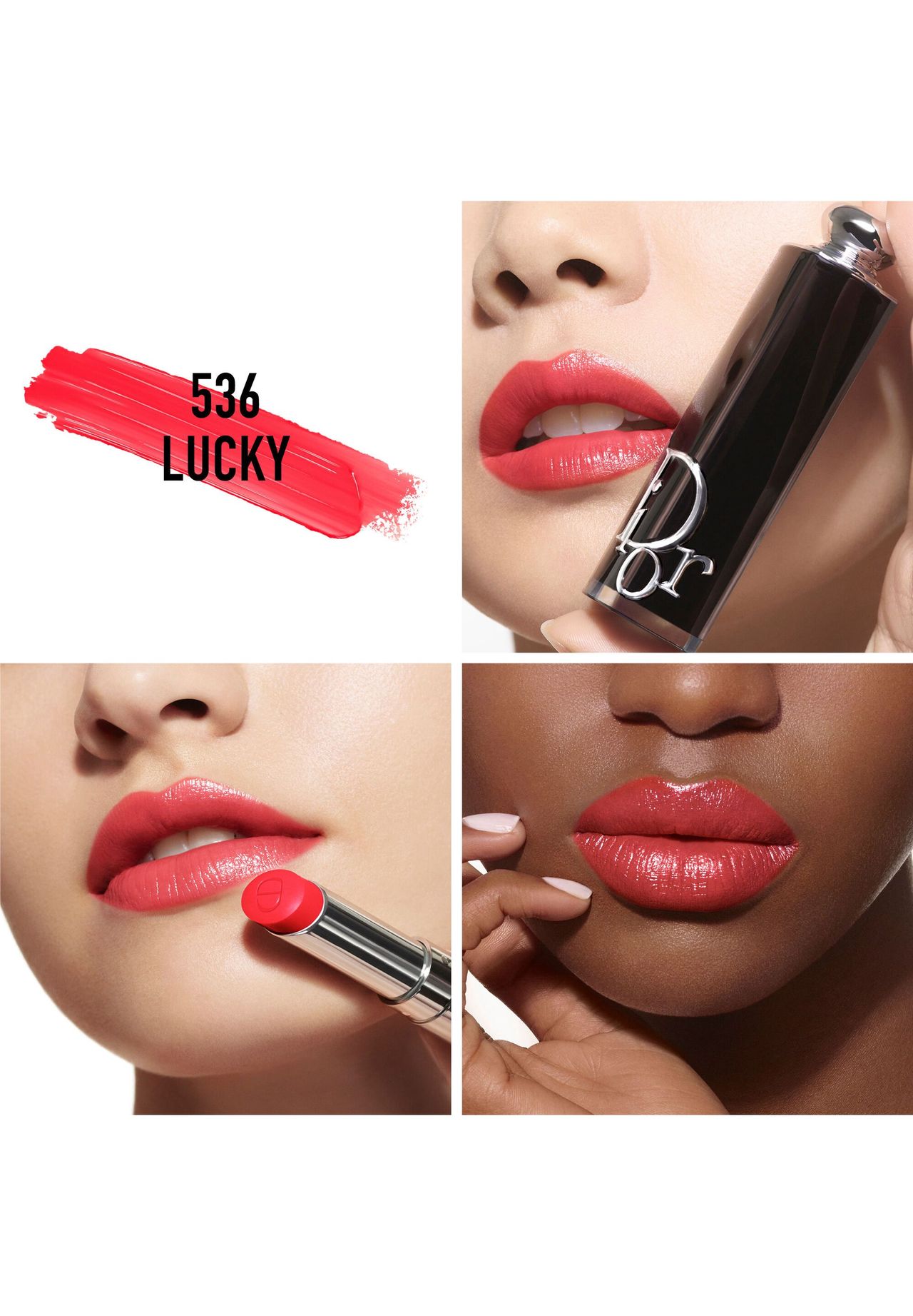 Dior Addict - Lippenstift Mit Glanz-finish 90% Inhaltsstoffe Natürlichen Ursprungs Nachfüllbar, Lippen Make-up, lippenstifte, Balsam, rosa (329 TIE&DIOR), glänzend, Deckkraft: Hoch, rosa, 99