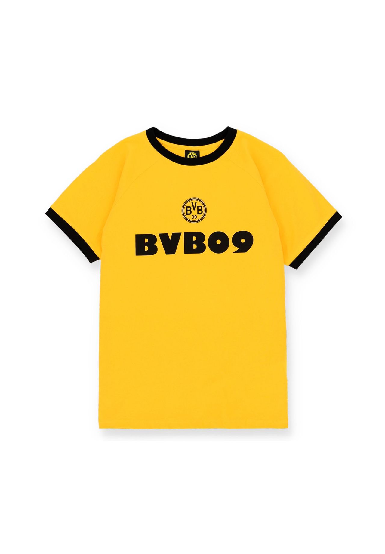 BVB 09 T-Shirt 70s Retro, Bio-Baumwolle, gelb, S