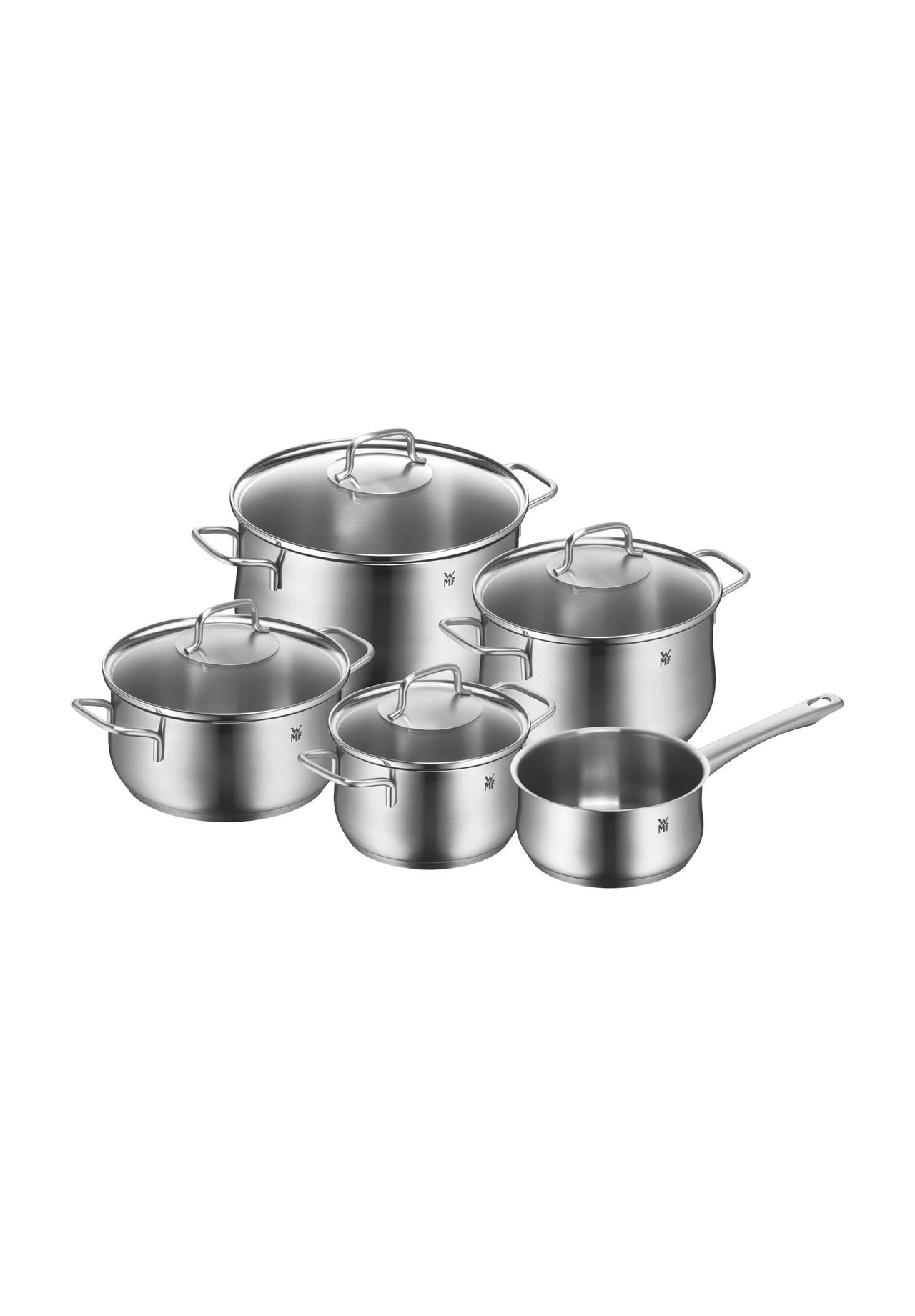 WMF Kochtopf-Set, 5-teilig, silber, 99