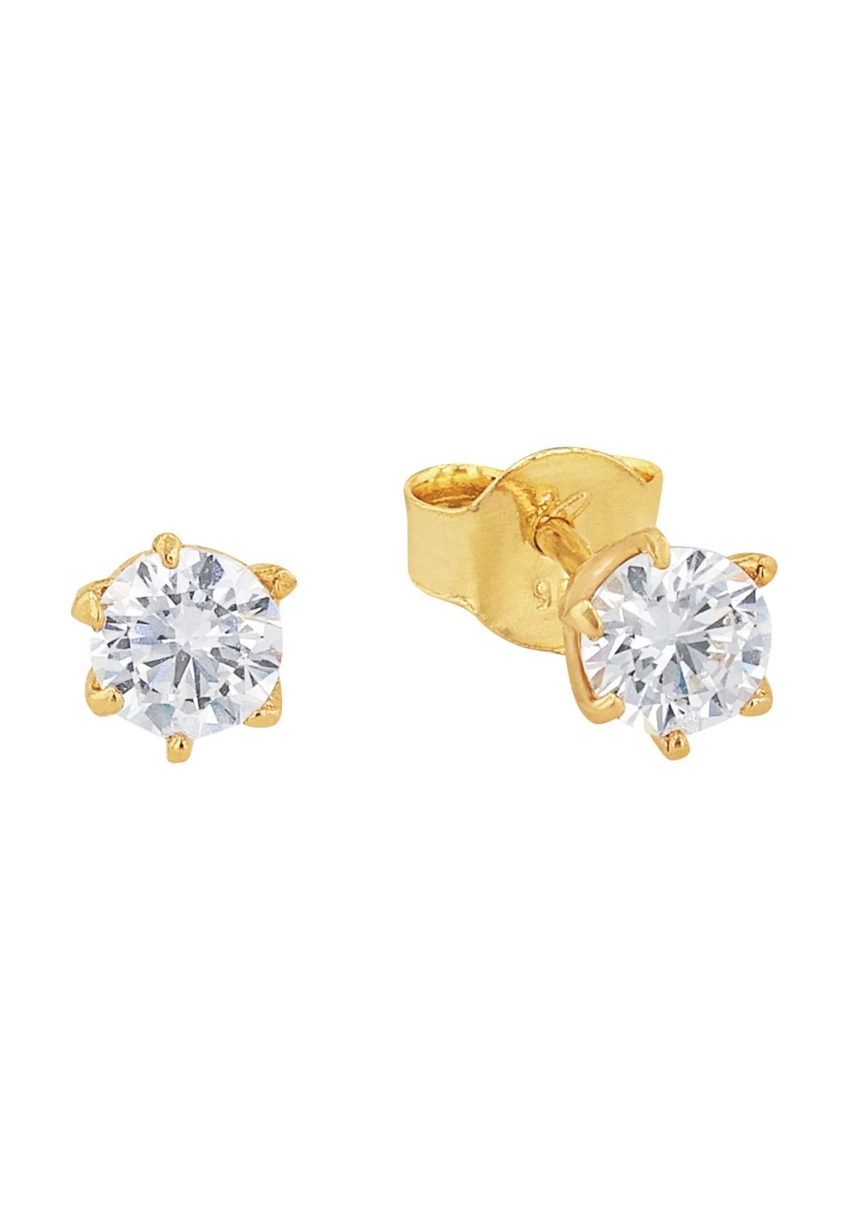 amor Damen Ohrstecker, 585er Gelbgold, GOLD