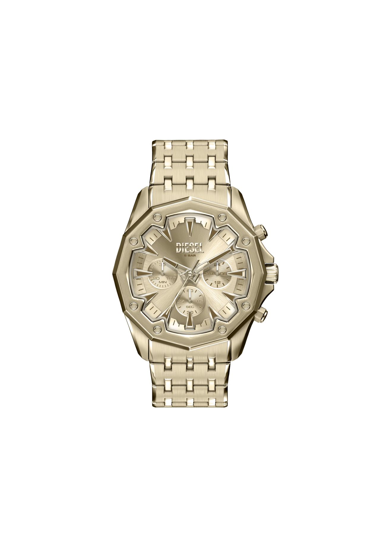 DIESEL® Diesel Herrenuhr Stinger Chronograph aus anthrazitfarbenem Edelstahl, DZ4708, Anthrazit, _NULL