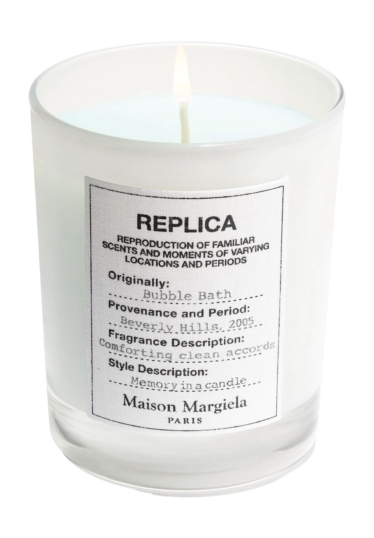 Maison Margiela Duftkerze 'Bubble Bath', weiß