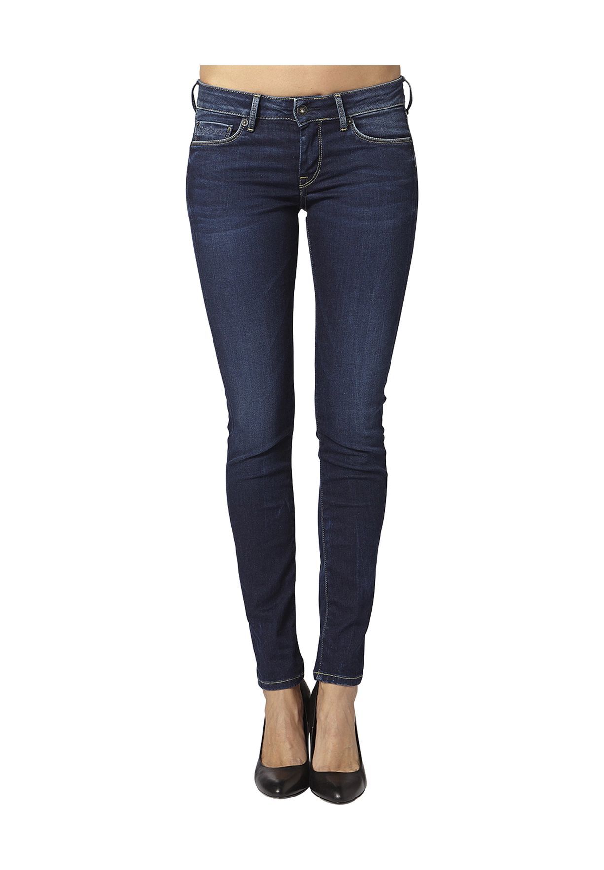 Pepe Jeans Jeans, Skinny-Fit, 5-Pocket-Style, für Damen, blau, 30/28