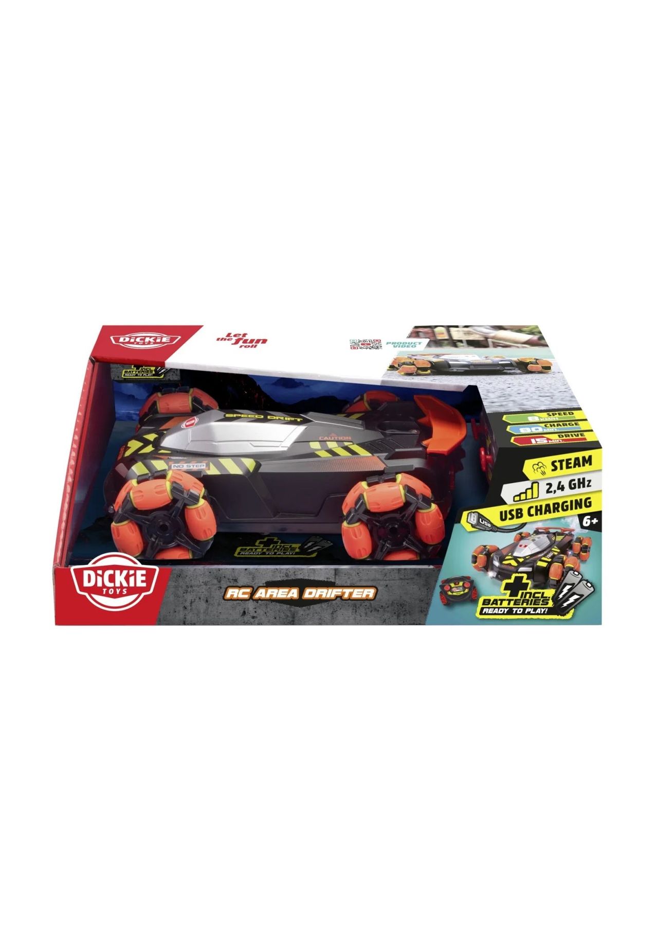DICKIE TOYS Ferngesteuertes Auto RC Area Drifter, mehrfarbig