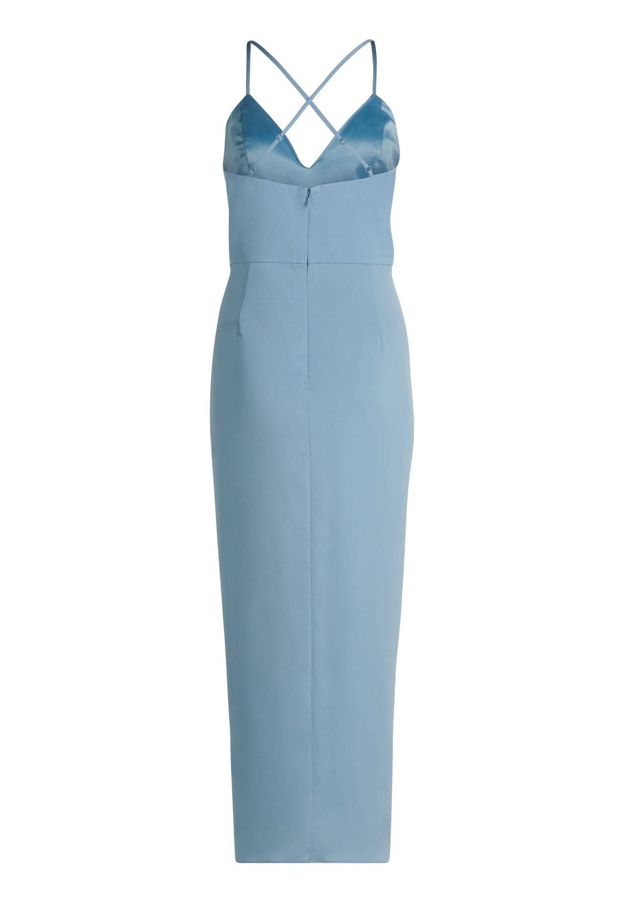 Vera Mont Abendkleid mit Raffung, blau, 42