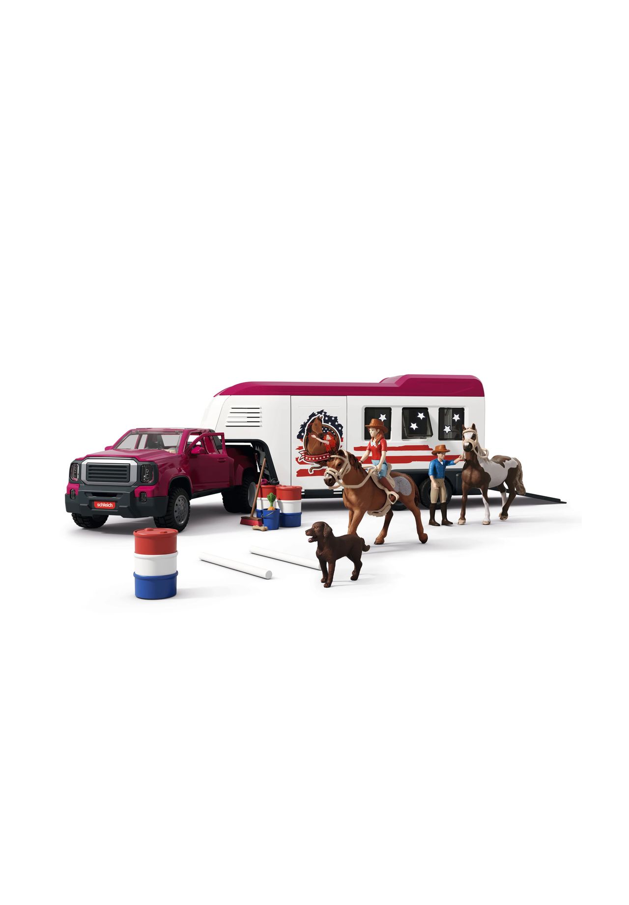 schleich® Horse Club - Lakeside Truck mit Anhänger 42705, 152 MEHRFARBIG, 99