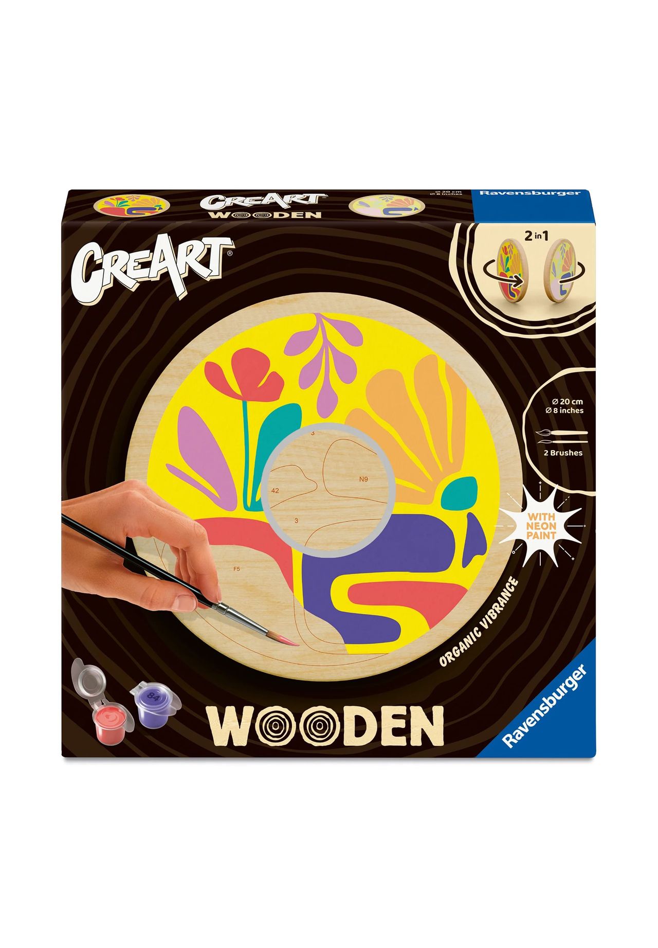 Ravensburger Malen nach Zahlen 'Wooden - Organic Vibrance', BUNT