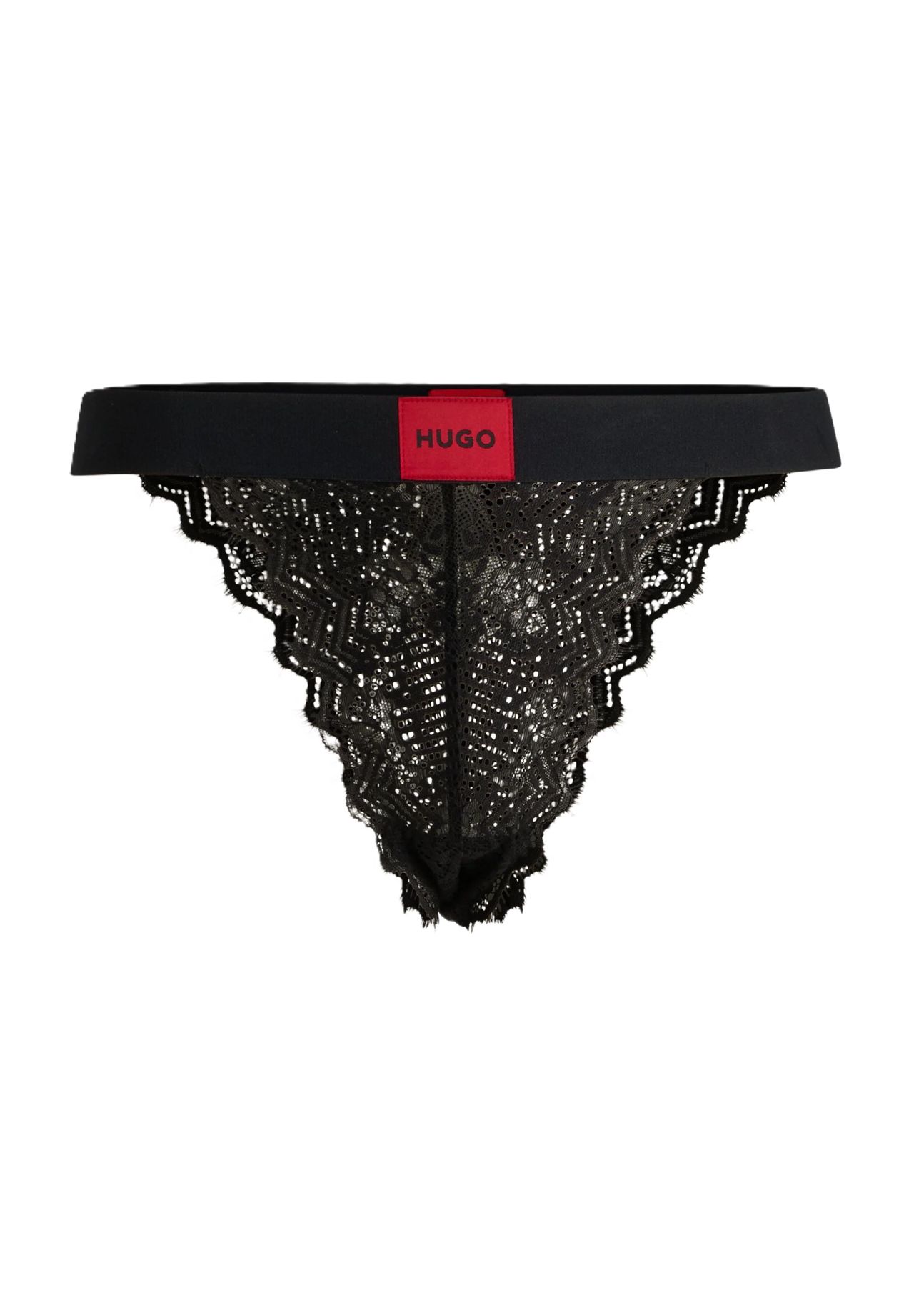 HUGO RED Lace Tanga, Spitze, für Damen, schwarz, M