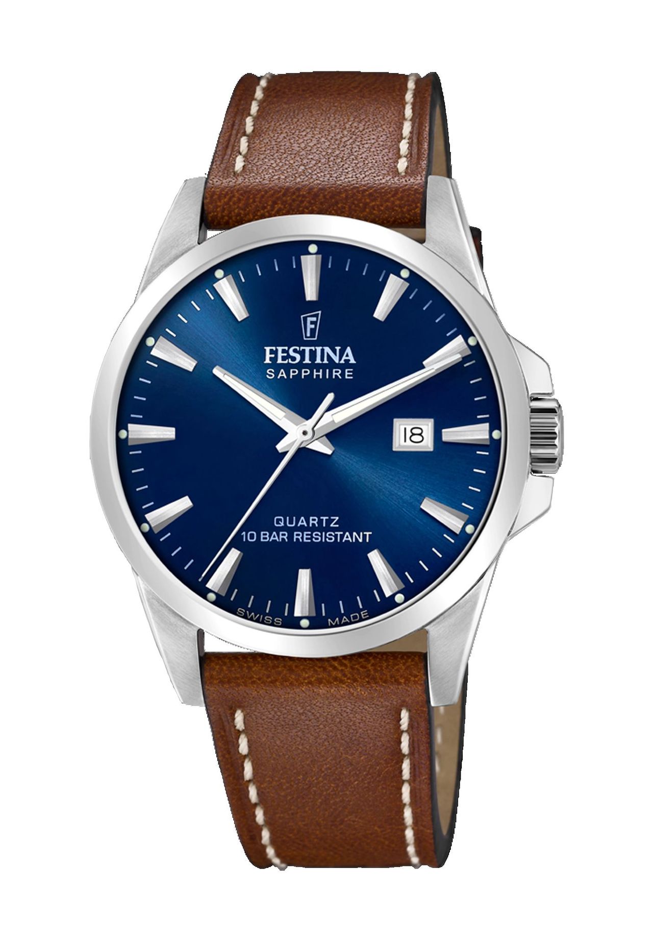 FESTINA Herren Armbanduhr, BLAU
