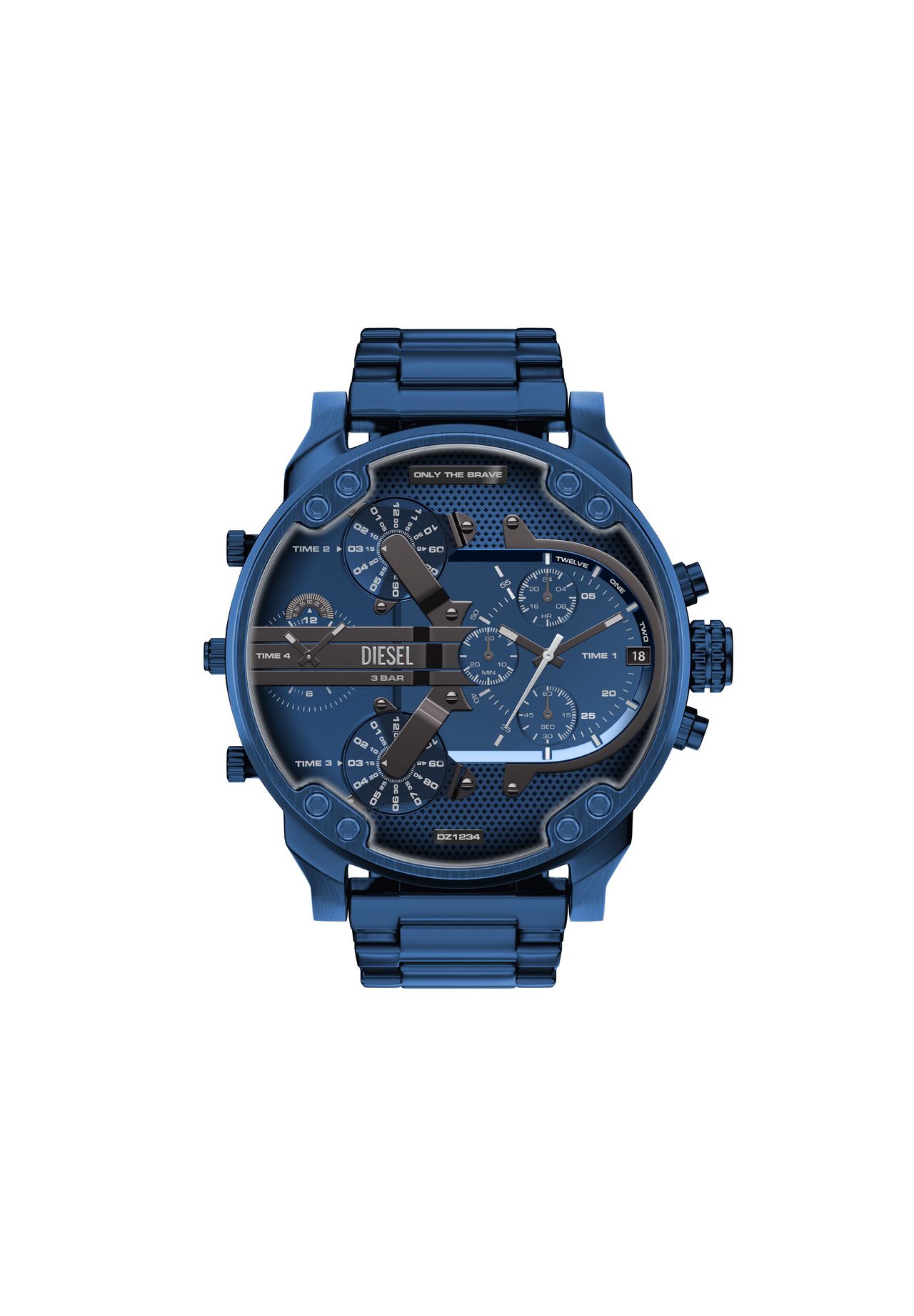 DIESEL® Diesel Herrenuhr Closer mit 3-Zeiger-Werk aus goldfarbenem Edelstahl, DZ2235, Gold, _NULL