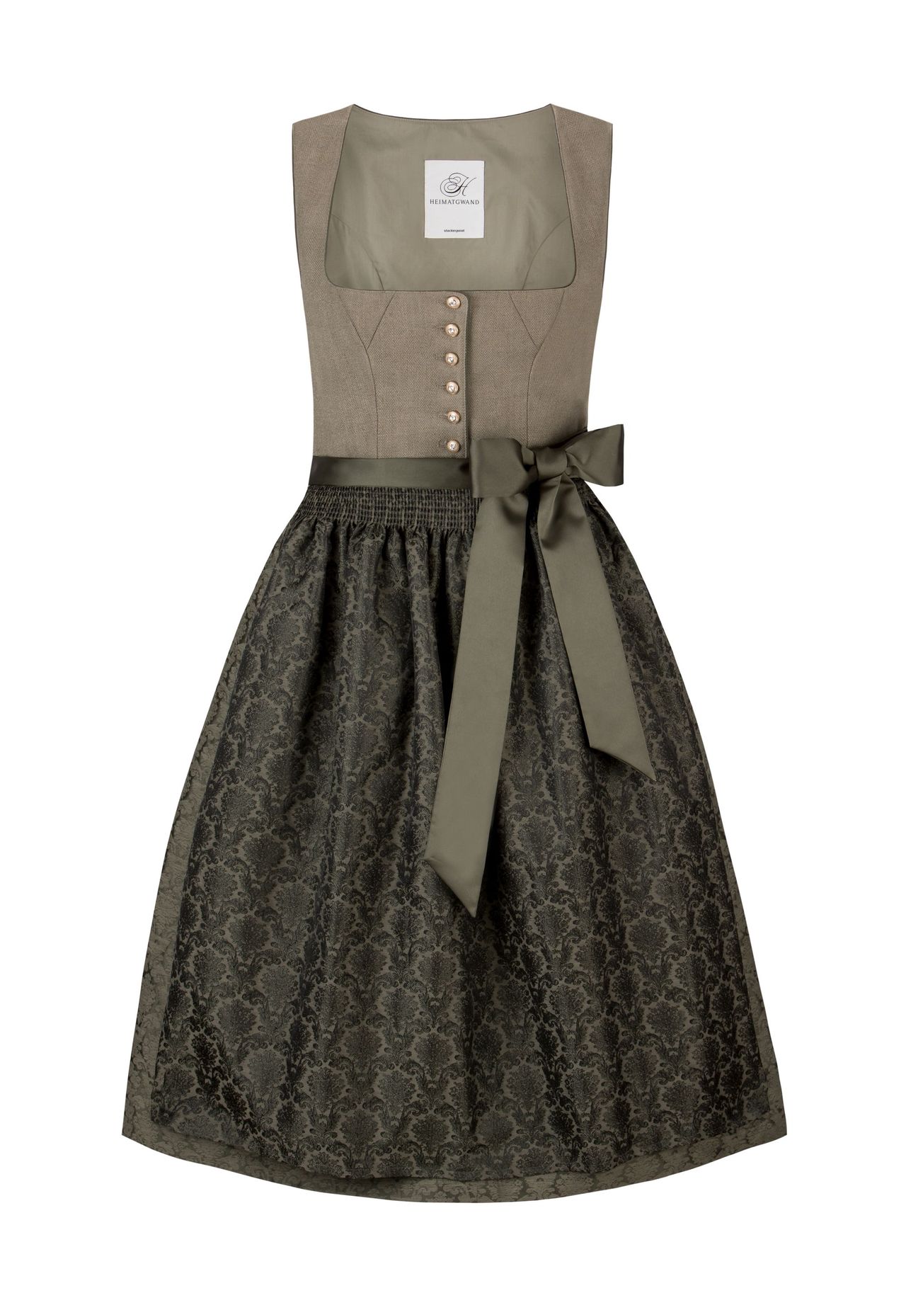 STOCKERPOINT Dirndl Patricia Dirndl, Eckinger-Ausschnitt, für Damen, grün, 32