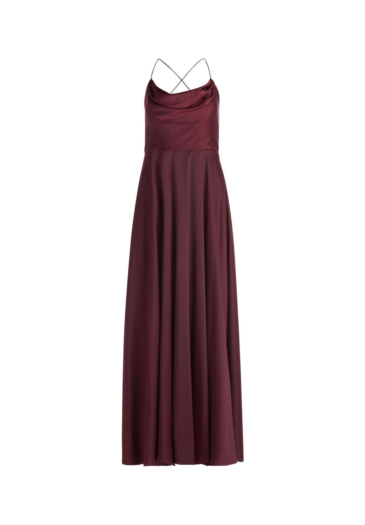 Vera Mont Abendkleid mit Wasserfallausschnitt, lila, 34