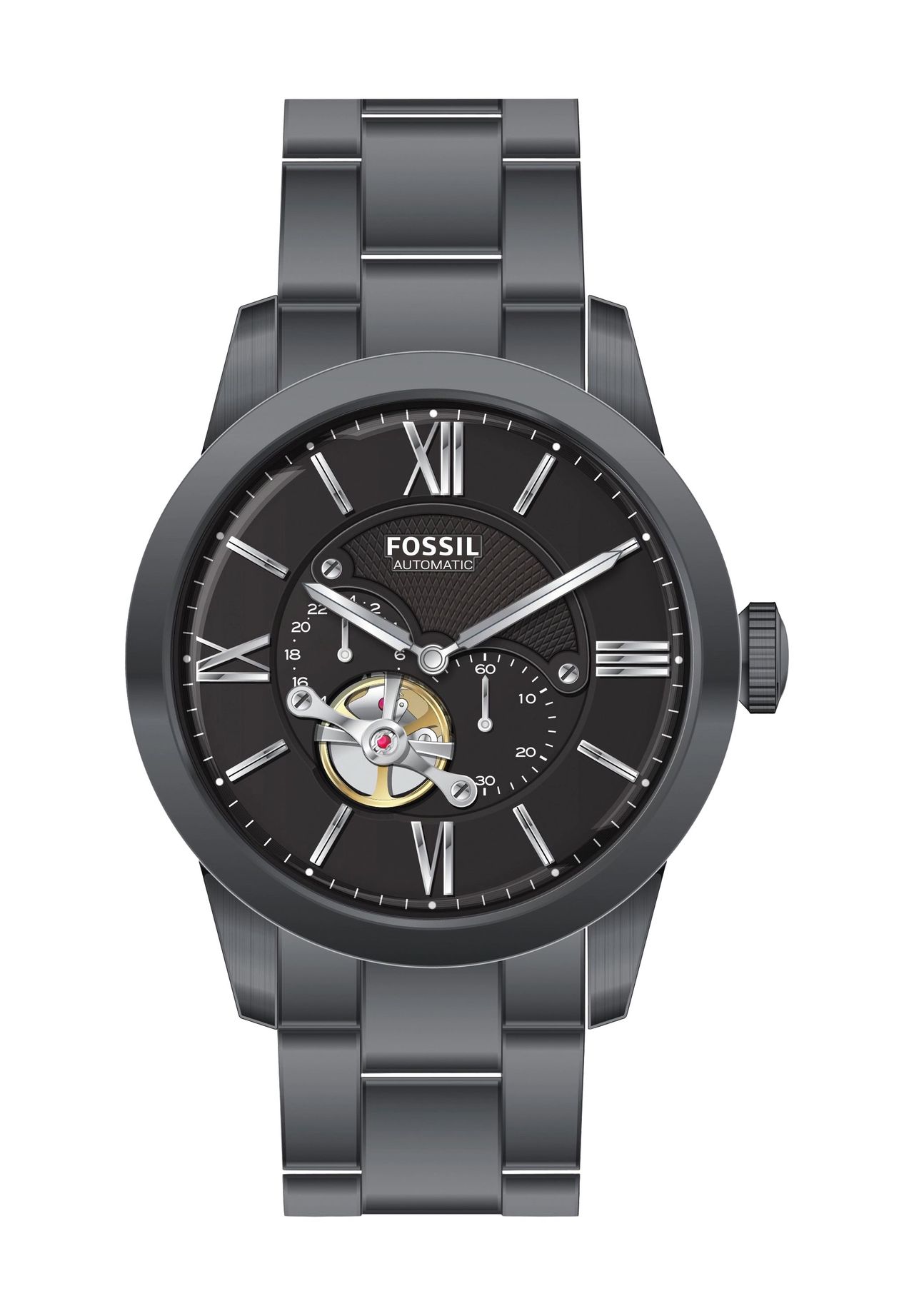 FOSSIL Herrenuhr 'Townsman ME3172', anthrazit
