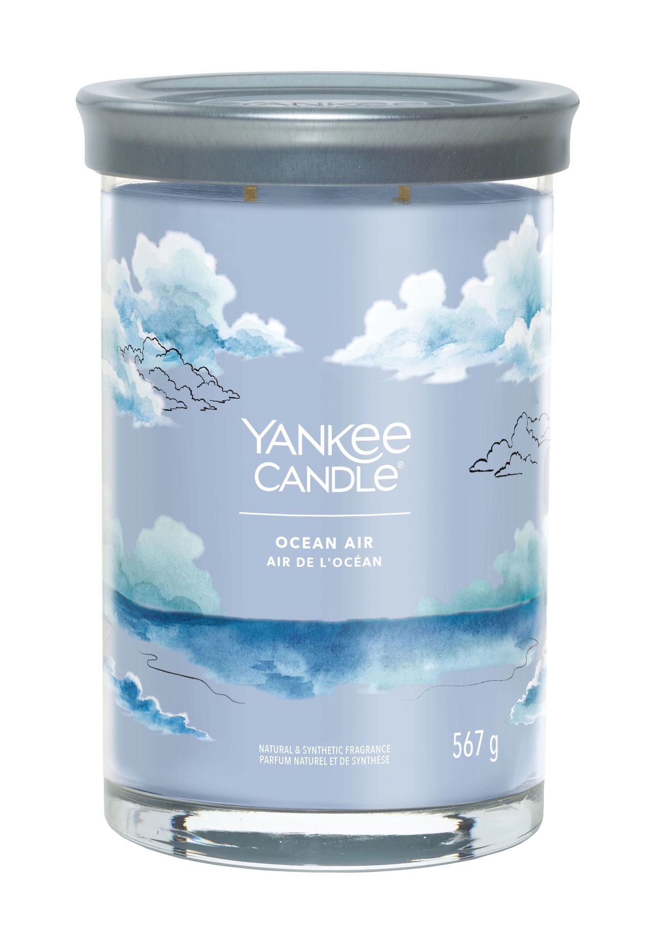 YANKEE CANDLE® Duftkerze 'Ocean Air', 567 g, blau