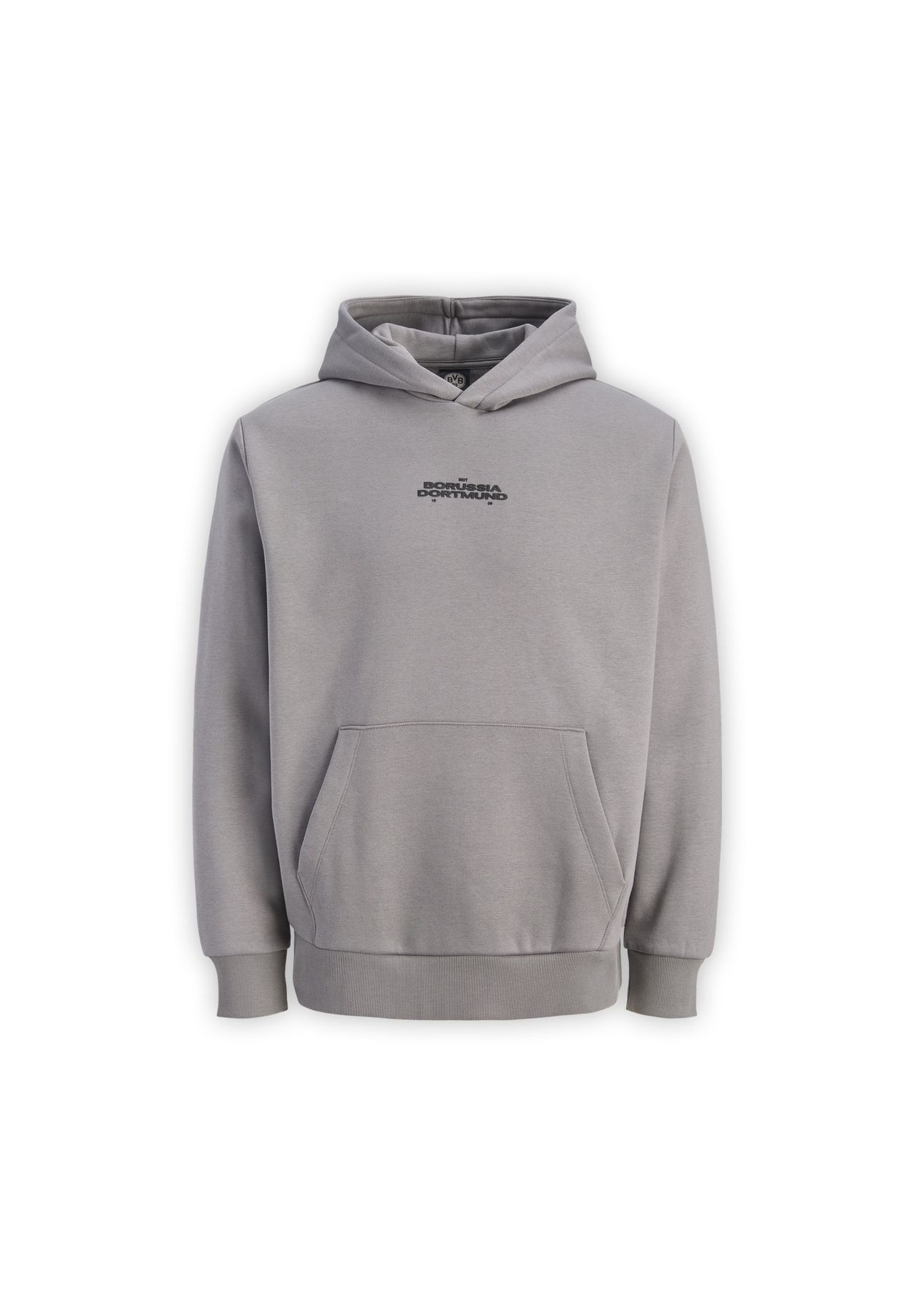 BVB 09 Hoodie Essentials, Kängurutasche, für Herren, grau, M