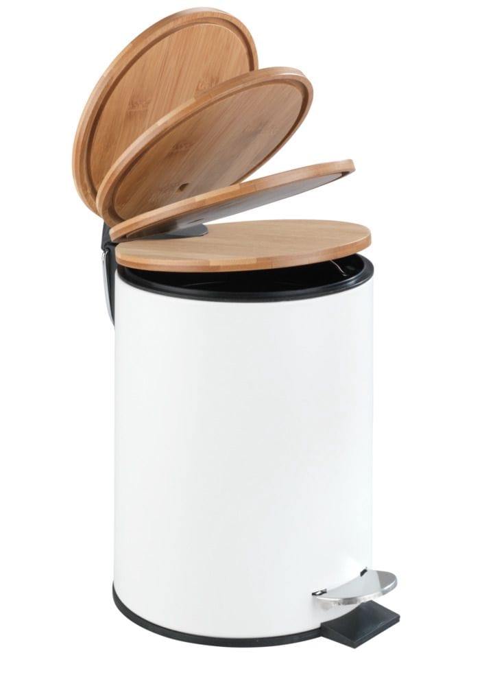 WENKO® Kosmetik-Treteimer 'Tortona', 3 l, WEISS MATT