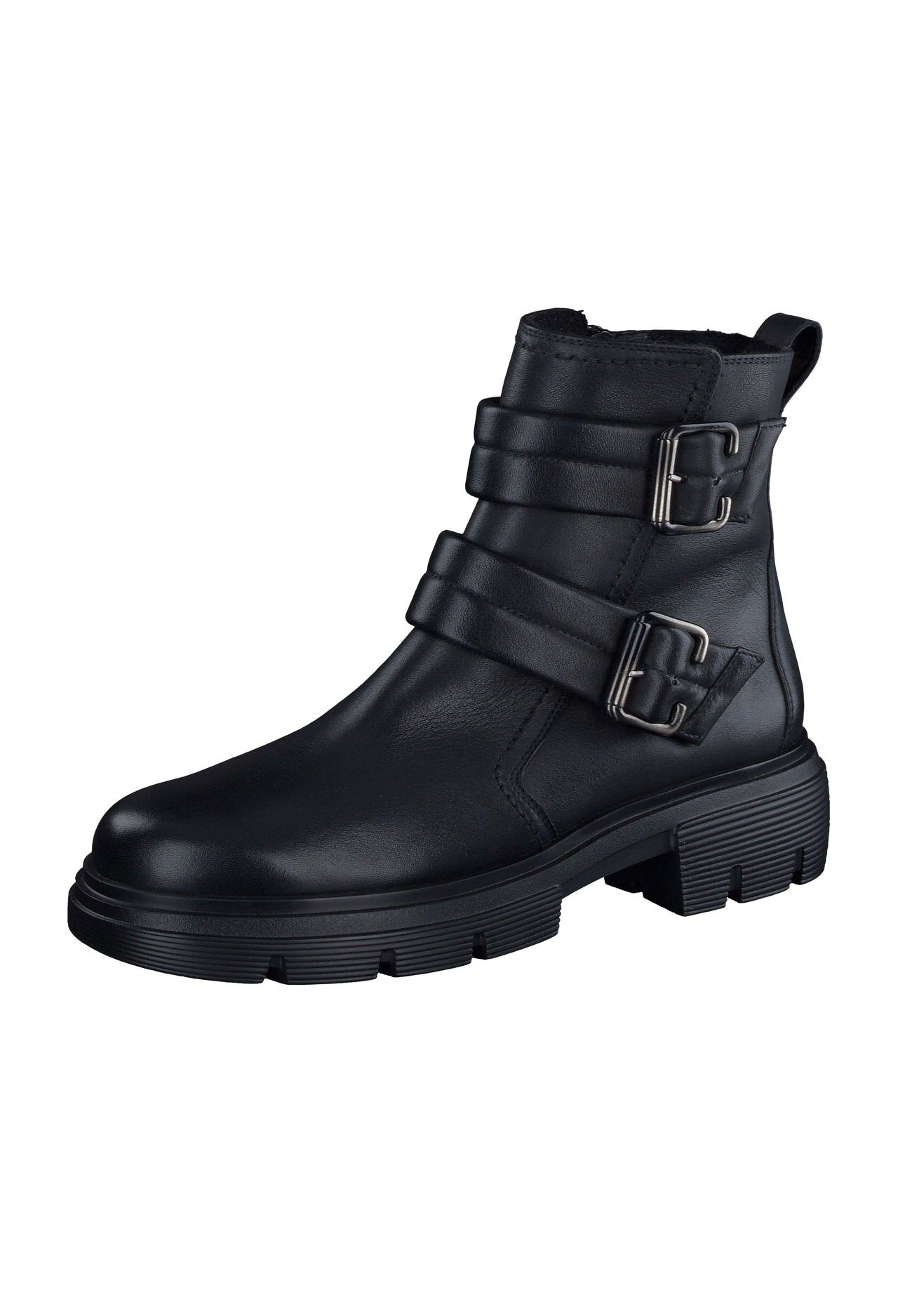 paul green Biker Boots, Blockabsatz, Schnalle, für Damen, schwarz, 39