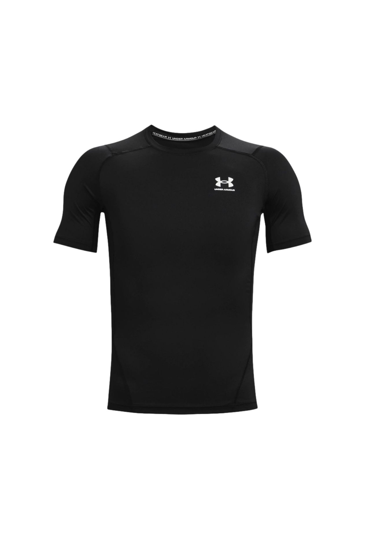 UNDER ARMOUR T-Shirt 'HeatGear Armour', atmungsaktiv, schnelltrocknend, für Herren, schwarz, XL