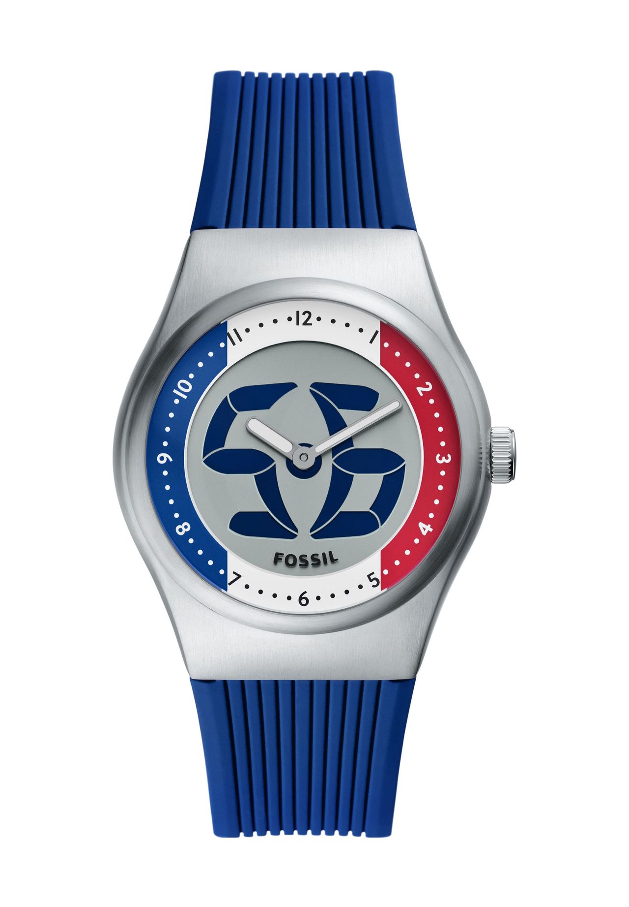 FOSSIL Herrenuhr World Flags Big Tic France 'LE1237', SILBER, 99