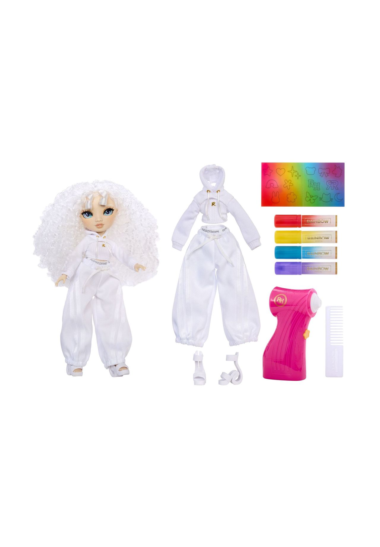 RAINBOW HIGH™ Air Brush & Create Fashion Dolls - Green Eyes, mehrfarbig, 99