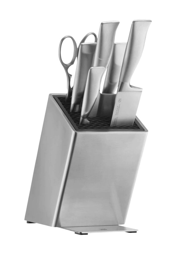 WMF Messerblock 'Flex Tec', unbestückt, silber