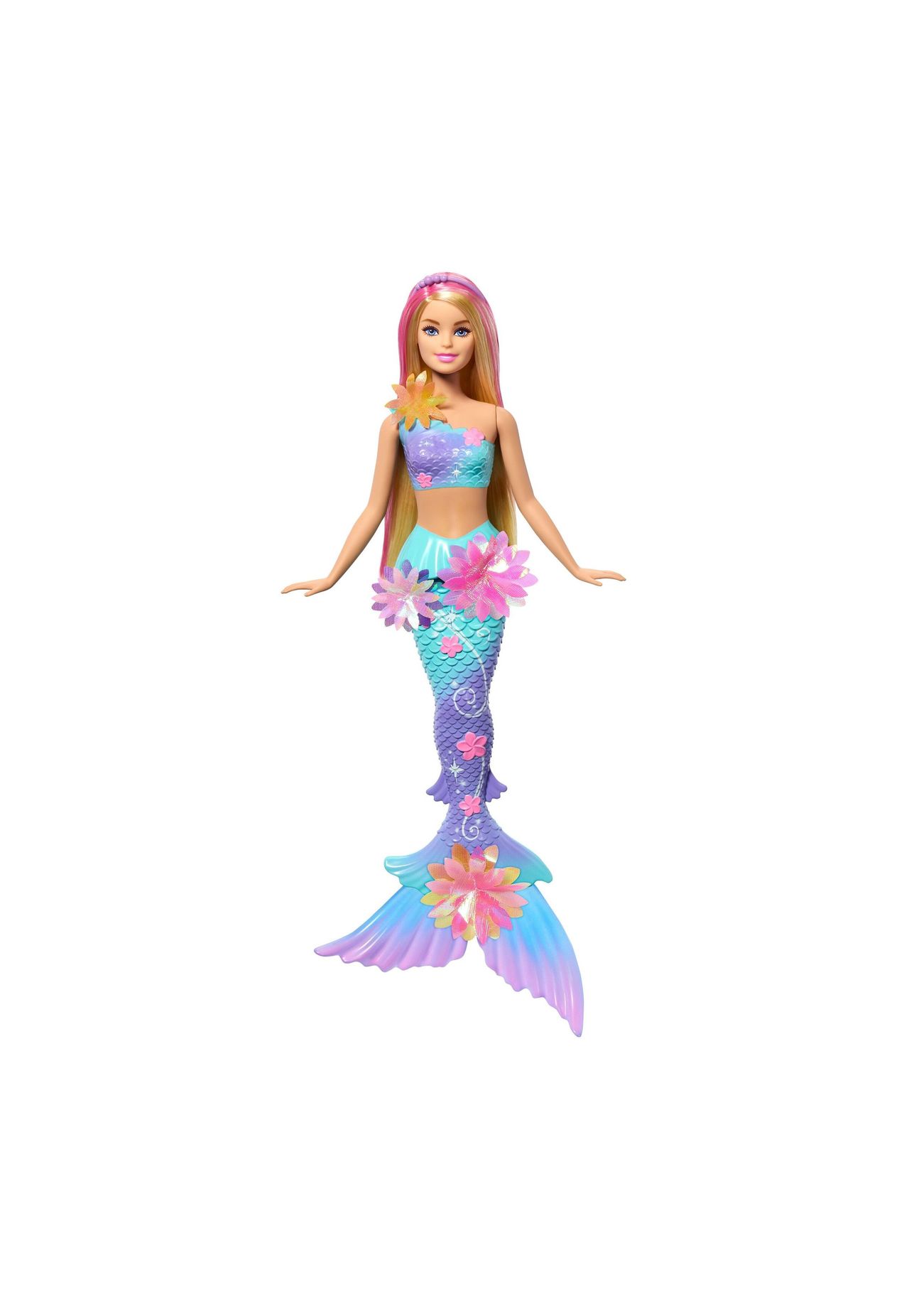 Barbie Flower Magic Meerjungfrauen-Spielzeugpuppe, mehrfarbig, 99