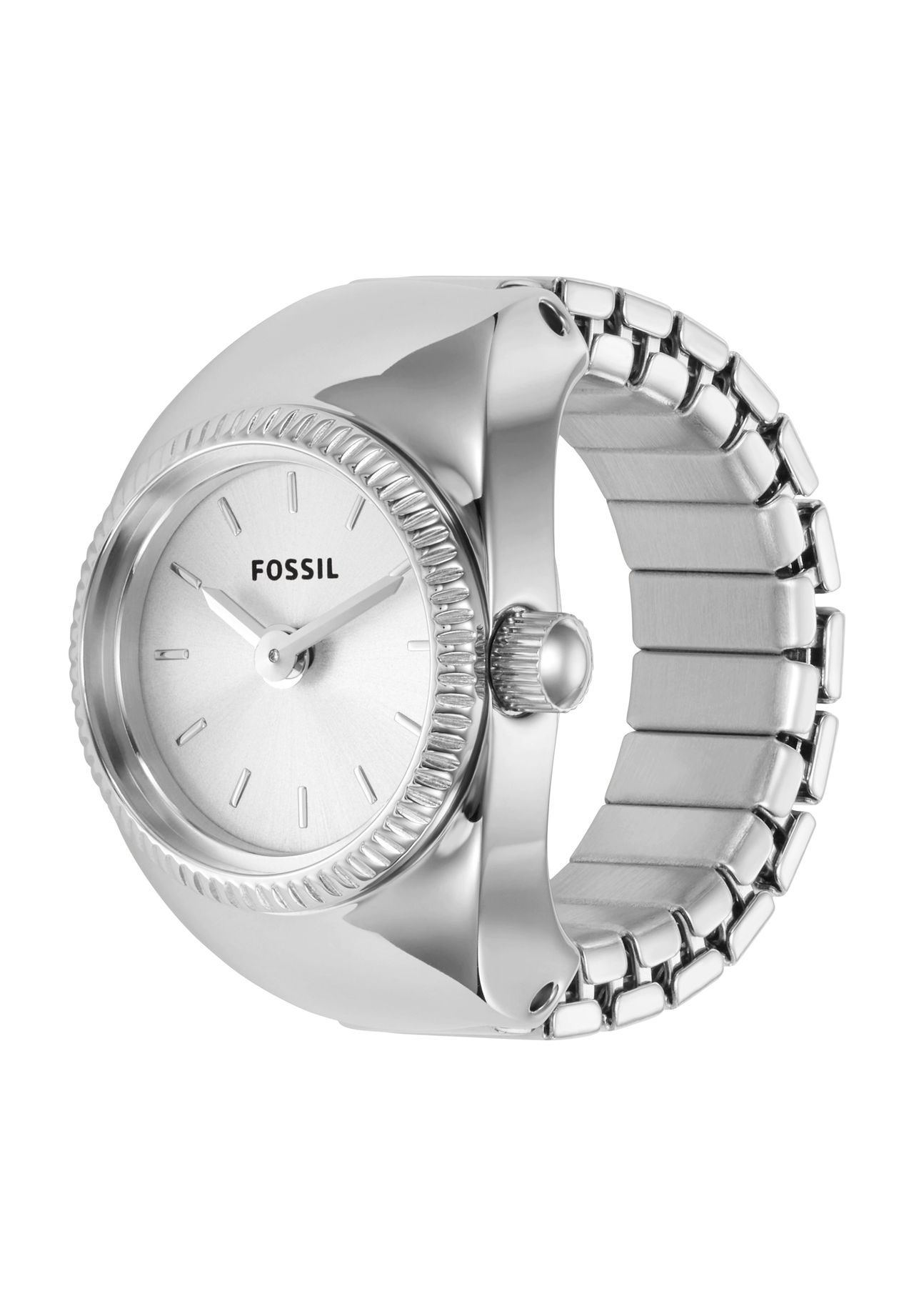 FOSSIL Damen Ring-Uhr 'ES5245', silber