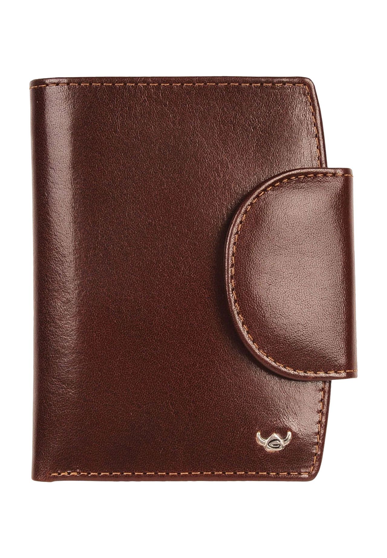 Golden Head® Geldbörse, Leder, Emblem, uni, braun, 99