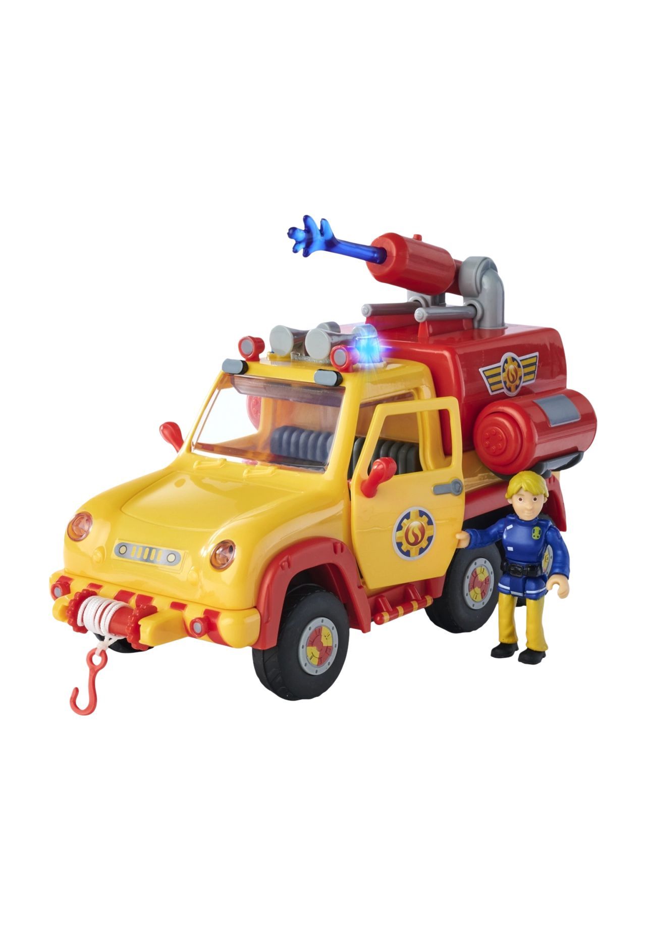 Simba Feuerwehrmann Sam Feuerwehrauto 'Venus 2.0', Licht und Sound, gelb|rot