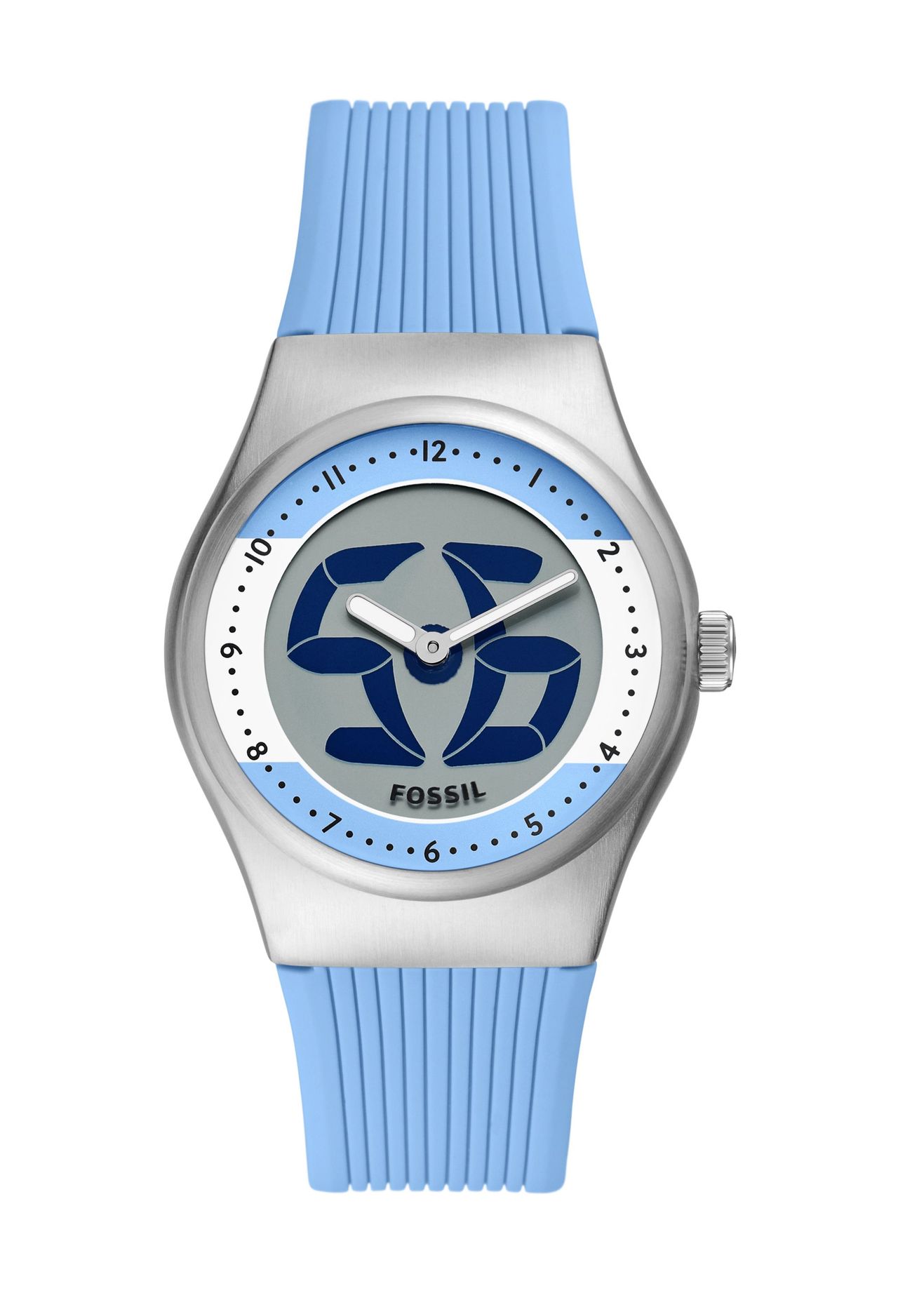 FOSSIL Herrenuhr World Flags Big Tic Argentina 'LE1240', SILBER, 99