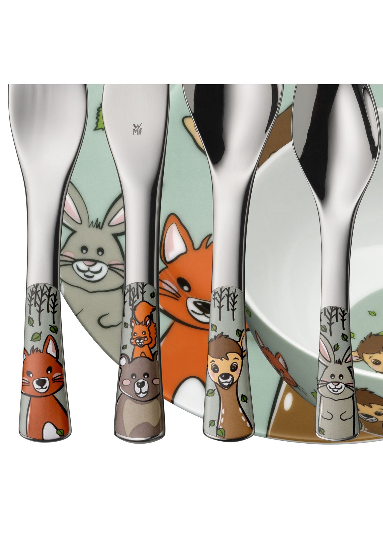 WMF Kindergeschirr-Set 'Waldfreunde', 6-teilig, mehrfarbig, 99