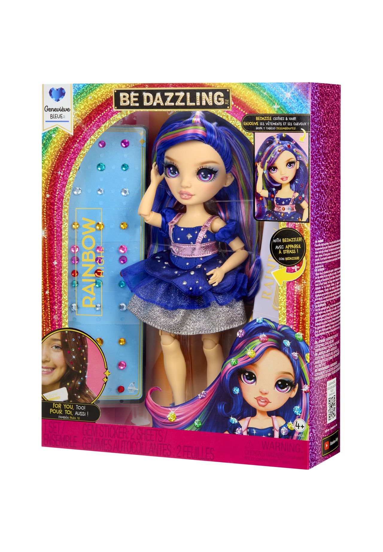 RAINBOW HIGH™ Puppe 'BeDazzling Genevieve Bleue', blau, 99