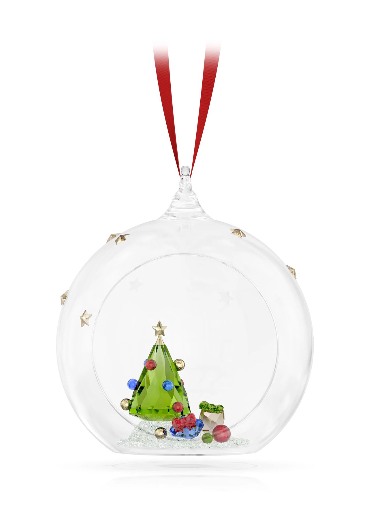 SWAROVSKI Weihnachtsschmuck 'Weihnachtsbaum und Geschenke Weihnachtskugel 5681633', 99 MEHRFARBIG,
