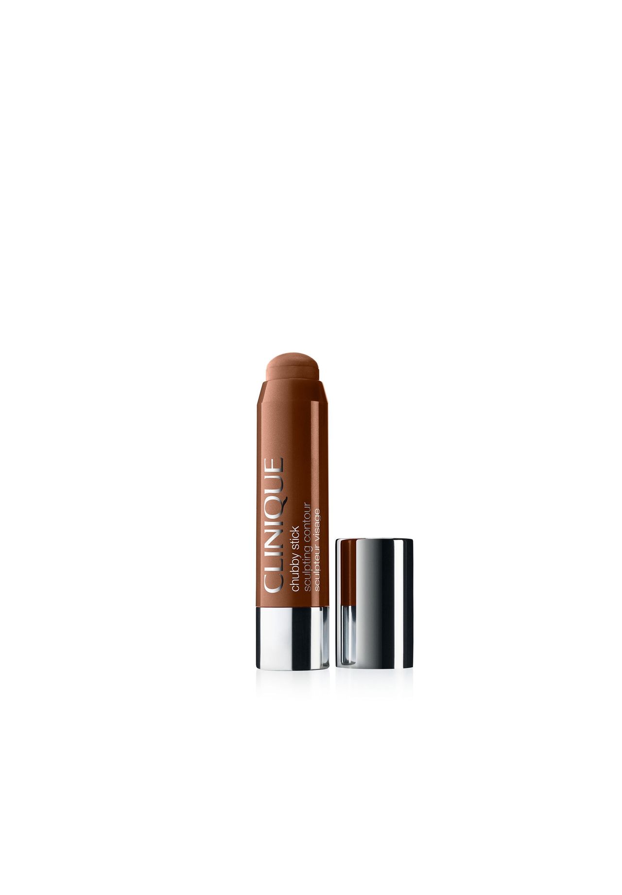 CLINIQUE Chubby Stick™ Stick Sculpting Contour, Gesichts Make-up, konturenstifte, Creme, braun (03 REALLY RICH), natürlich|mattierend, Deckkraft: Hoch, augenärztlich getestet|dermatologisch getestet, braun, 6 G