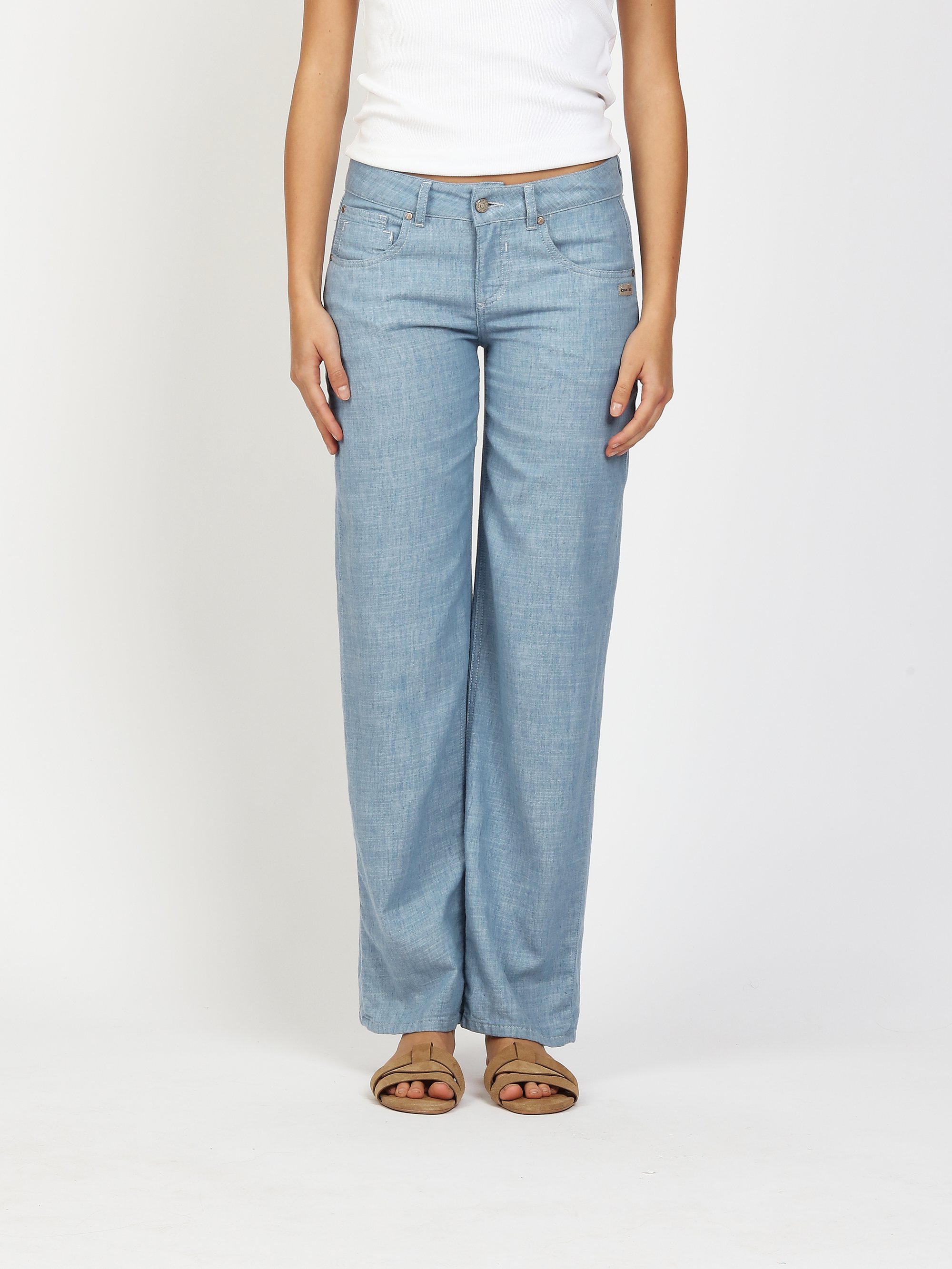 GANG Damen Jeans 94RIVER - comfort straight fit Jeans ice blue