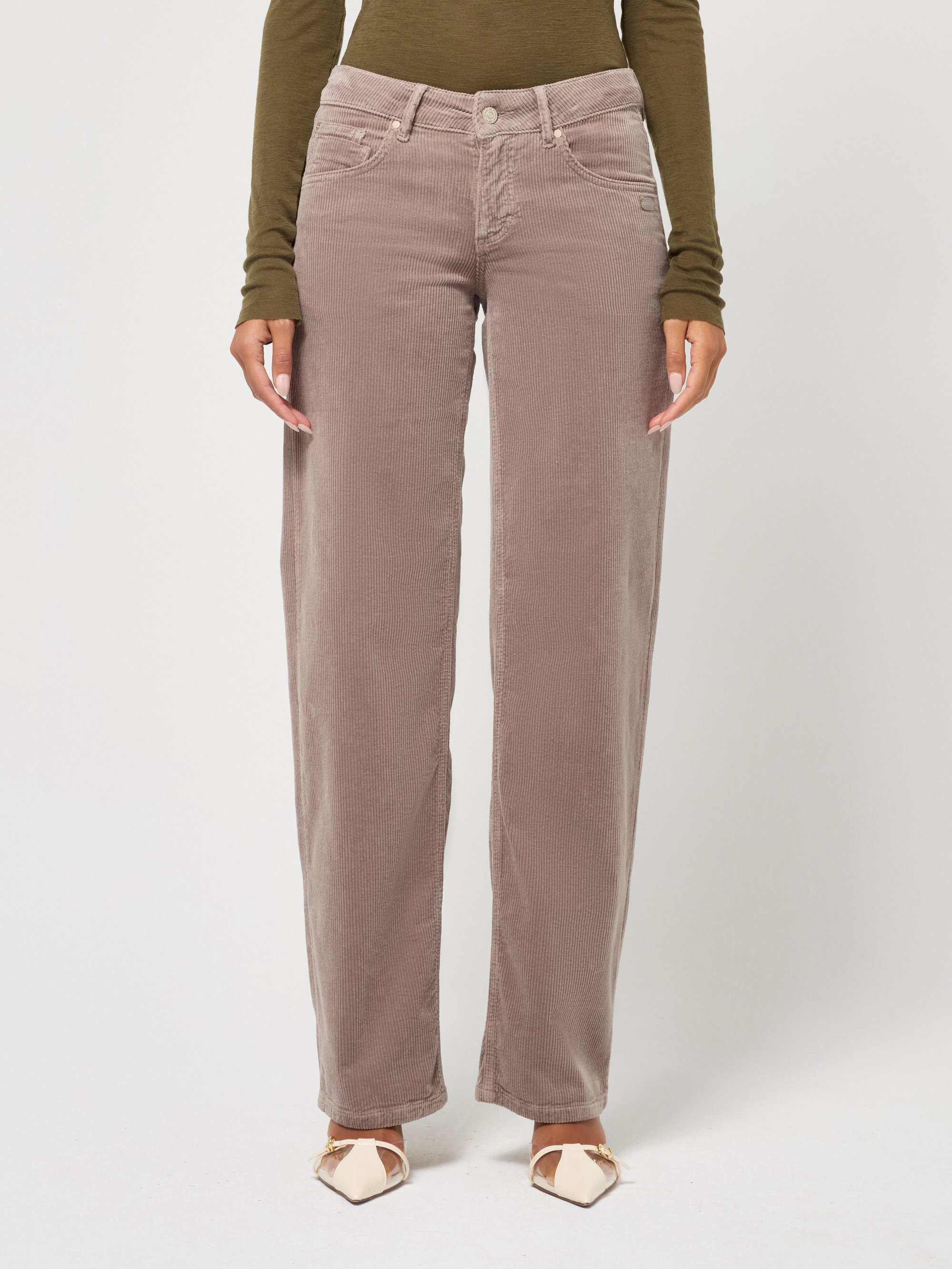 GANG Damen Hosen 94RIVER - comfort straight fit Hose light taupe