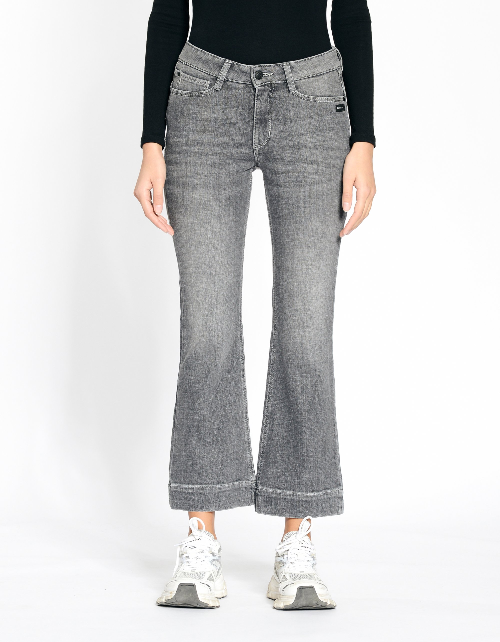 GANG Damen Jeans 94MAXIMA KICK - kickflared fit Jeans vintage grey