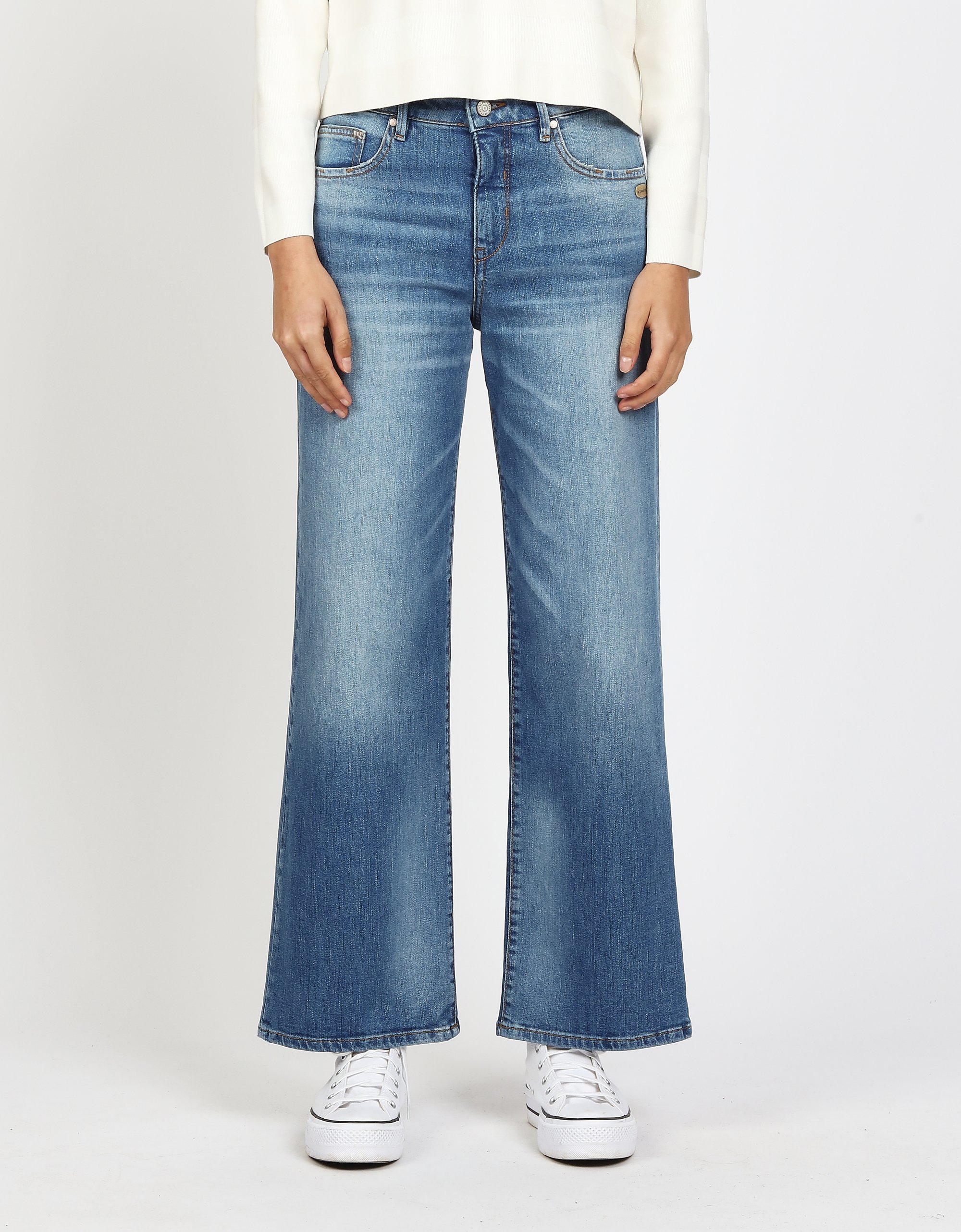 GANG Damen Jeans 94CARLOTTA - wide fit Jeans fab wash
