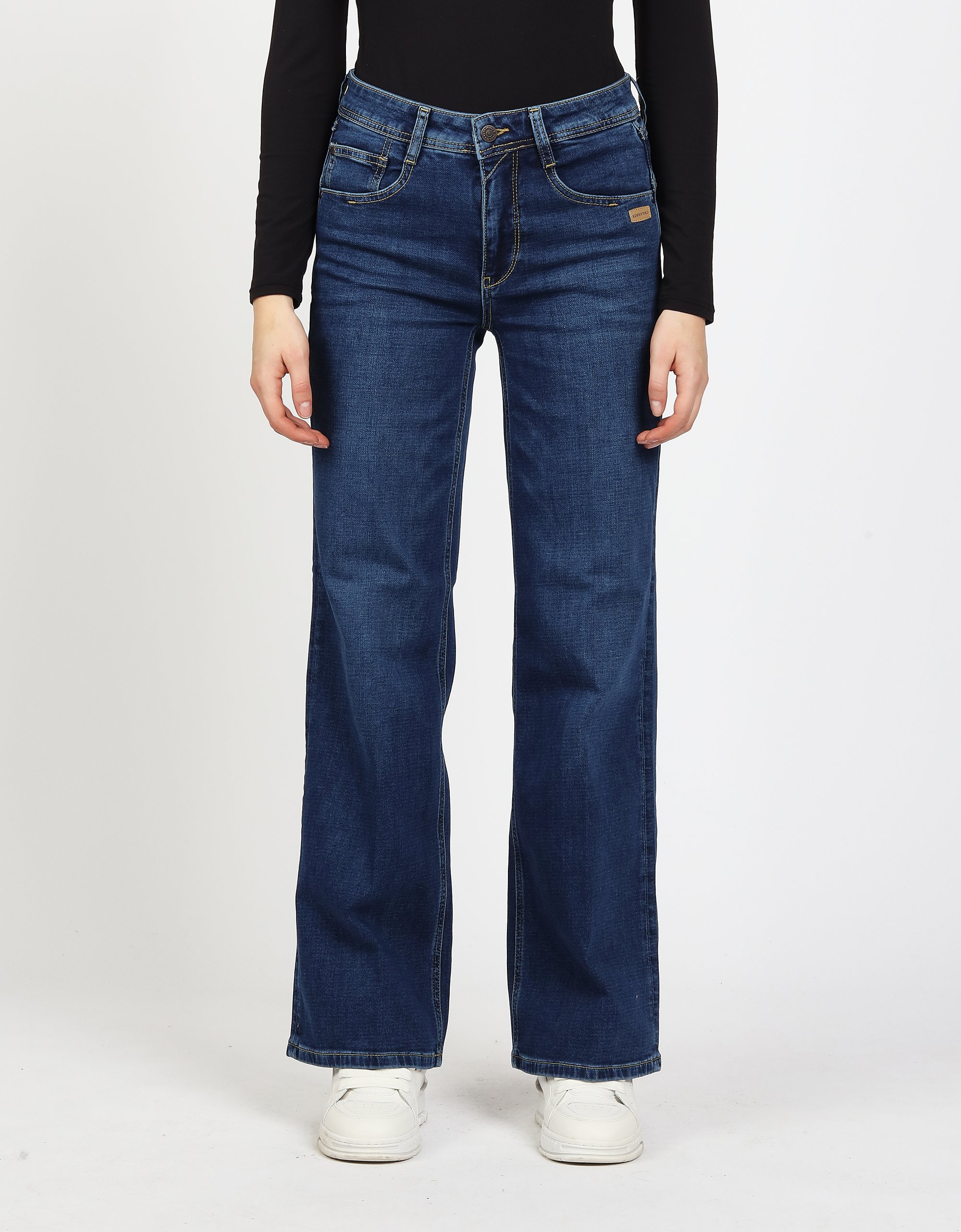 GANG Damen Jeans 94AMELIE WIDE - wide fit Jeans napoli blue wash
